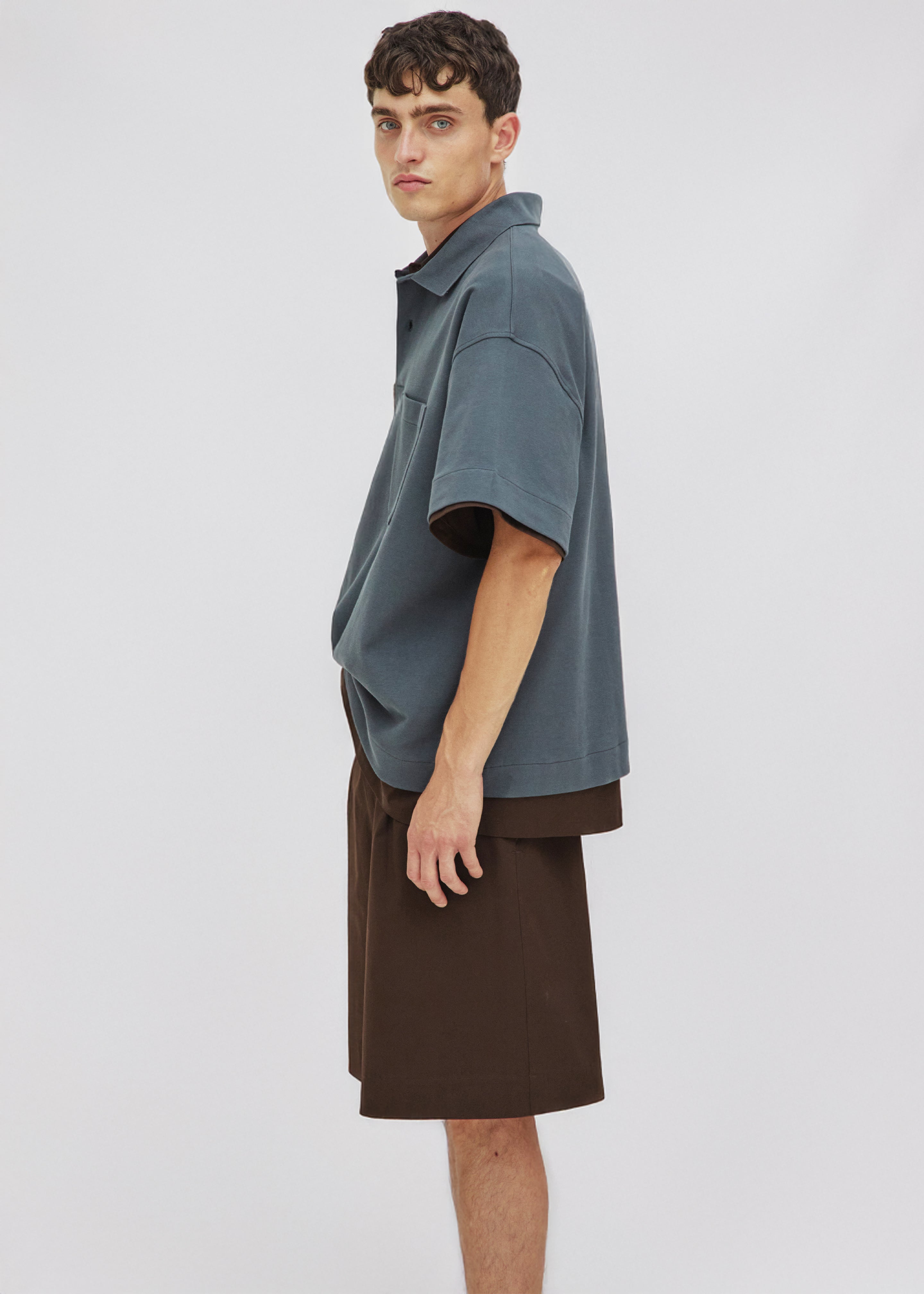 Darkpark Cole Short Sleeved Polo - Grey - 3
