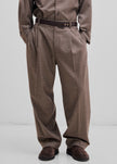 Darkpark Davide Pied De Poule Trousers - Beige/Brown/Black