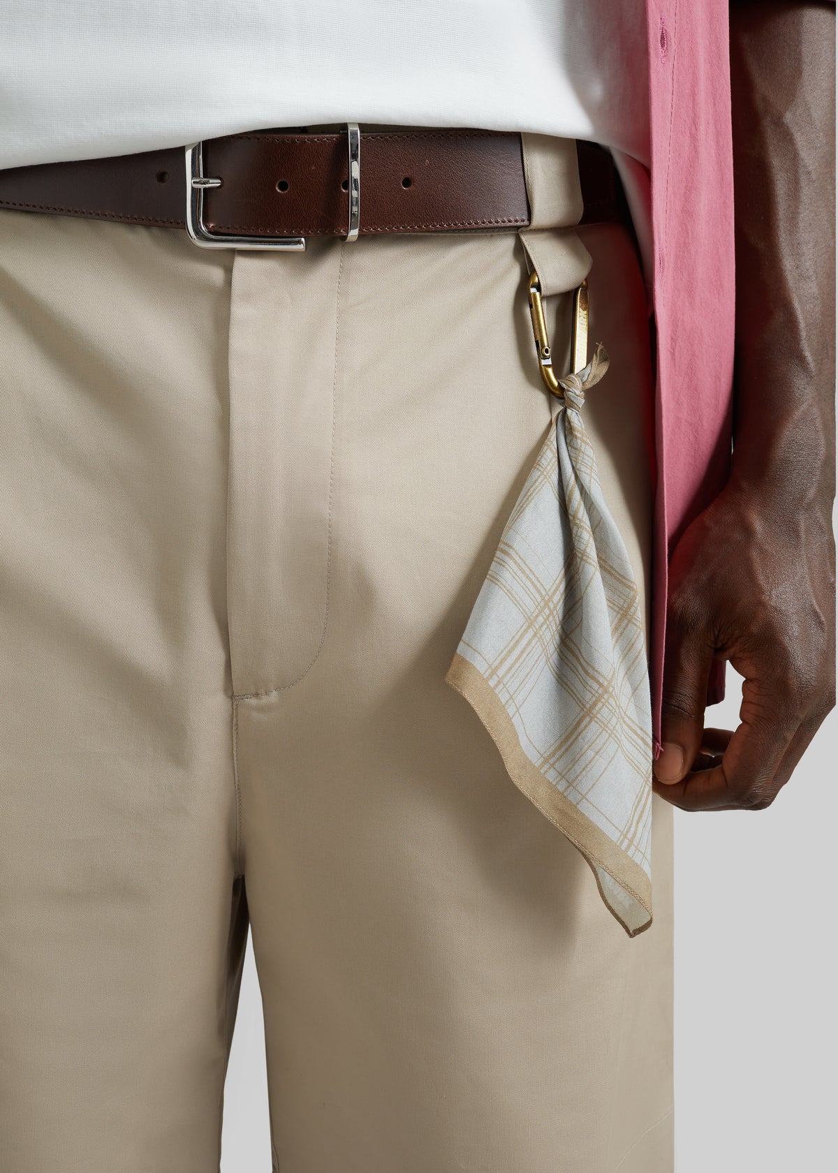 Darkpark Denis Wide-Leg Shorts - Taupe - 4