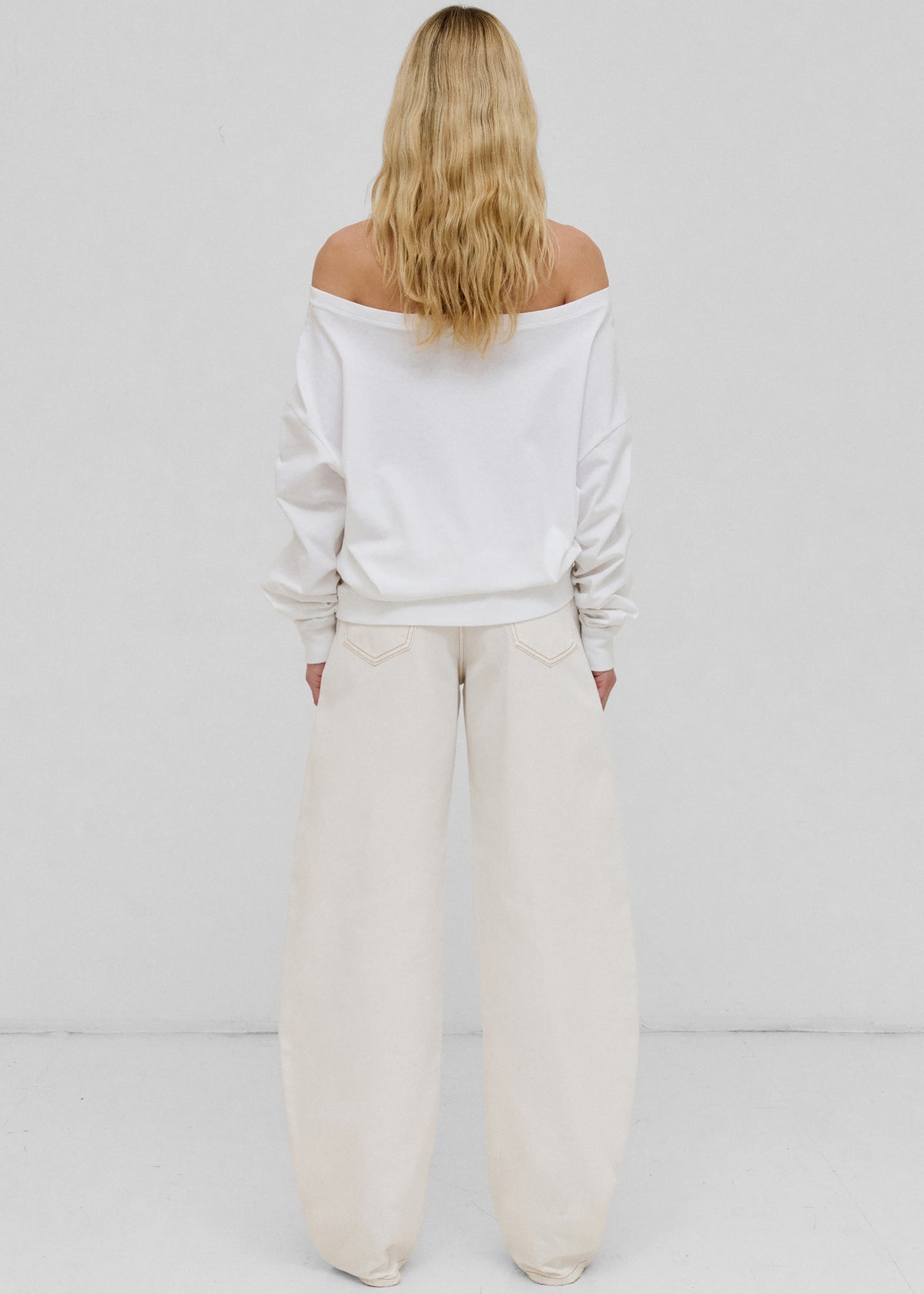 Darkpark Erin Necklace Off-Shoulder Top - White - 4