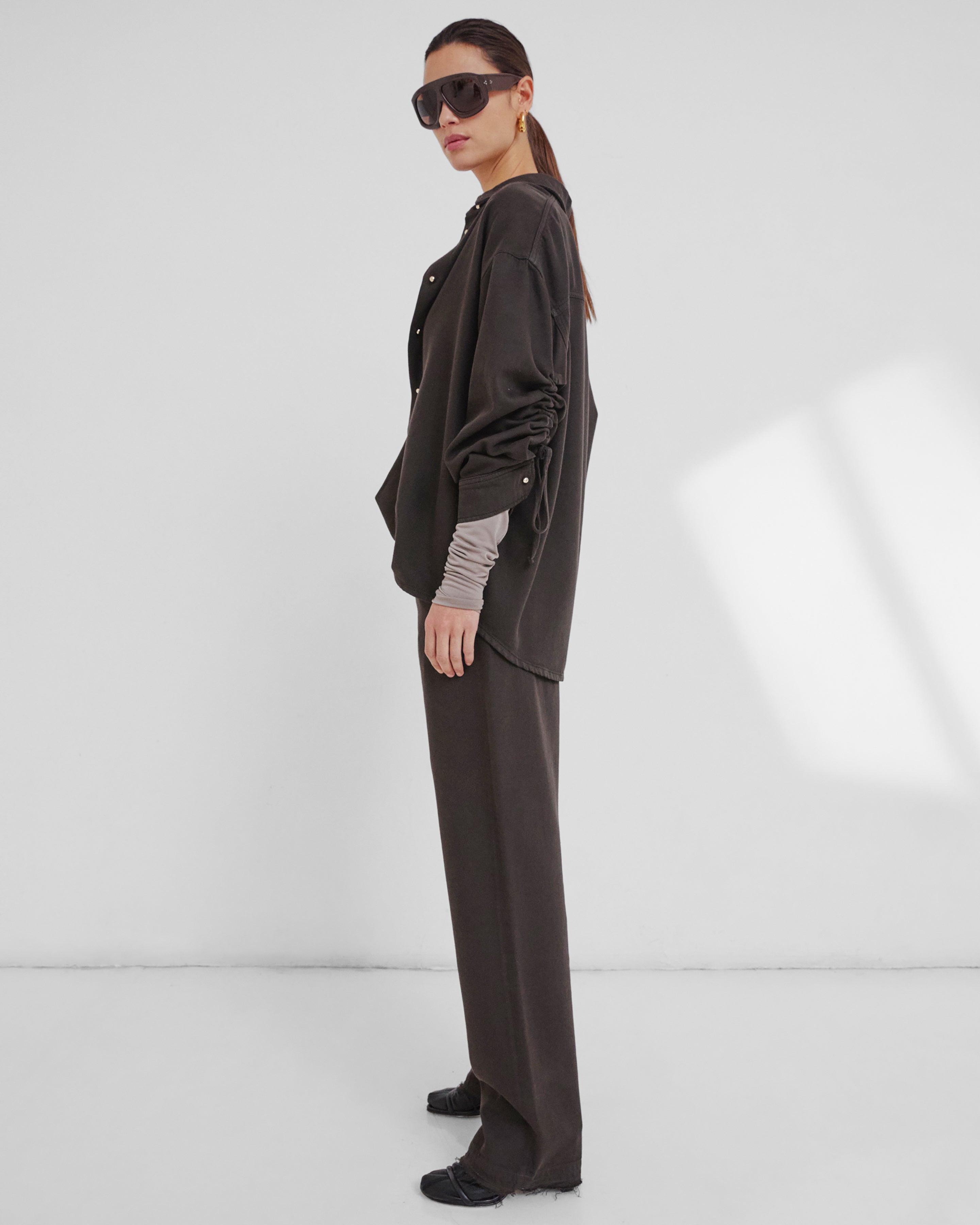 Darkpark Gale Relaxed Fit Denim - Dark Brown - 7