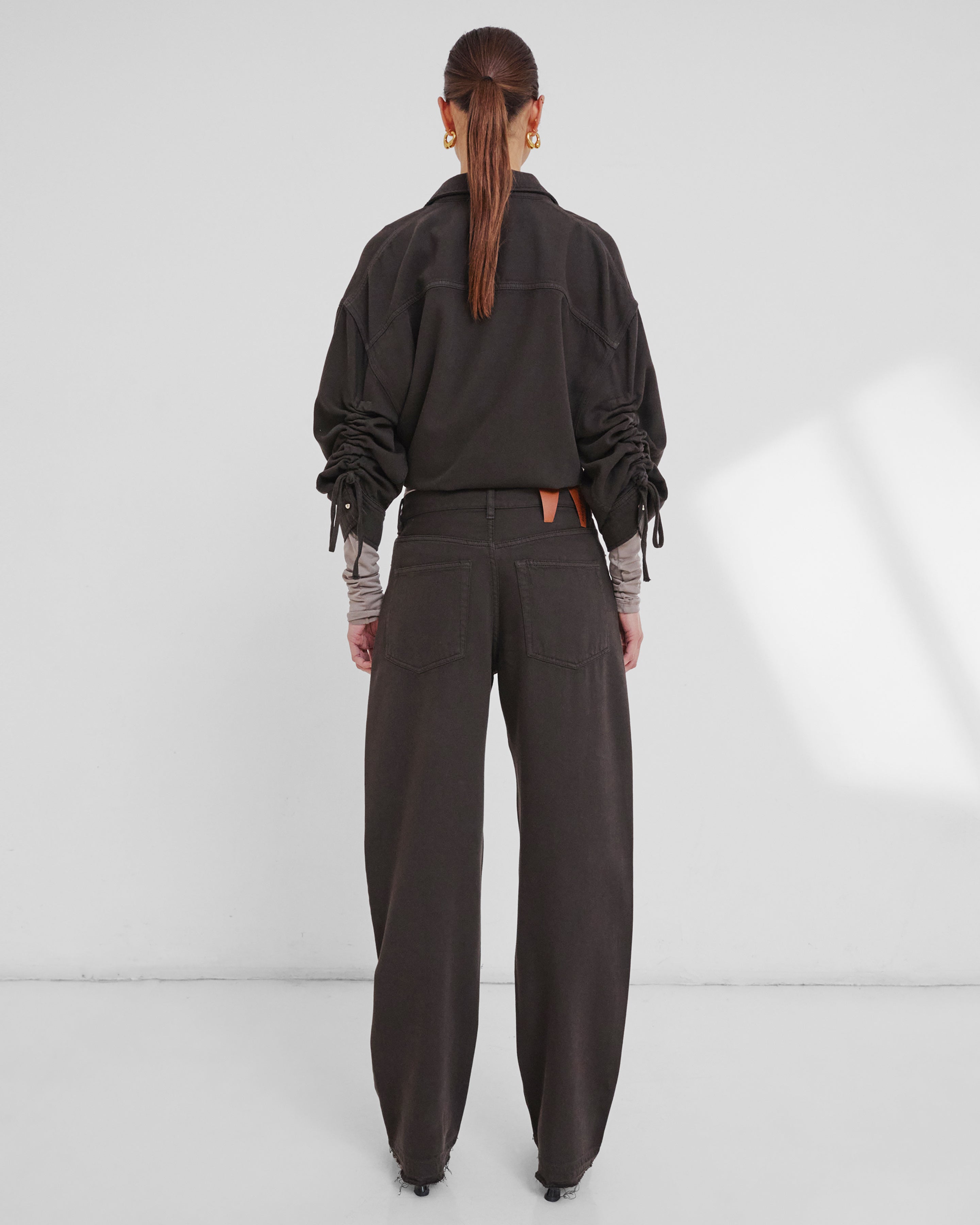 Darkpark Gale Relaxed Fit Denim - Dark Brown - 8