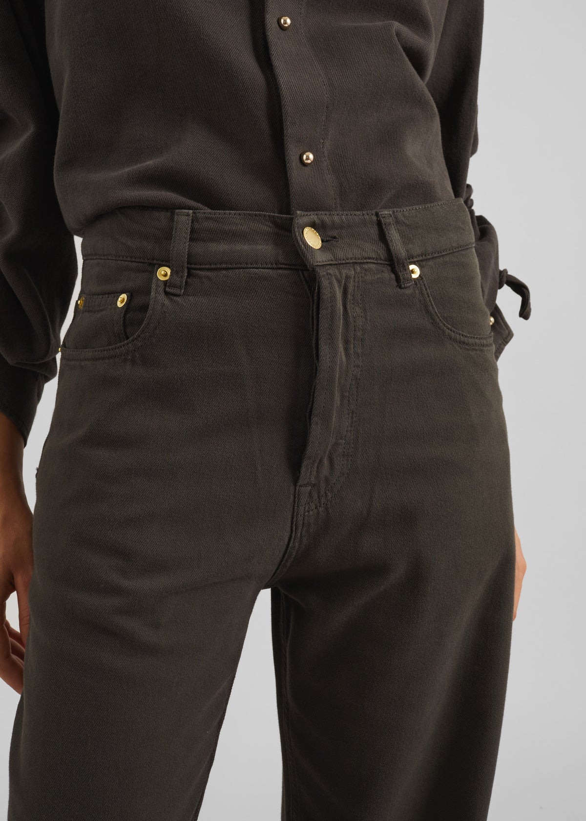 Darkpark Gale Relaxed Fit Denim - Dark Brown - 3