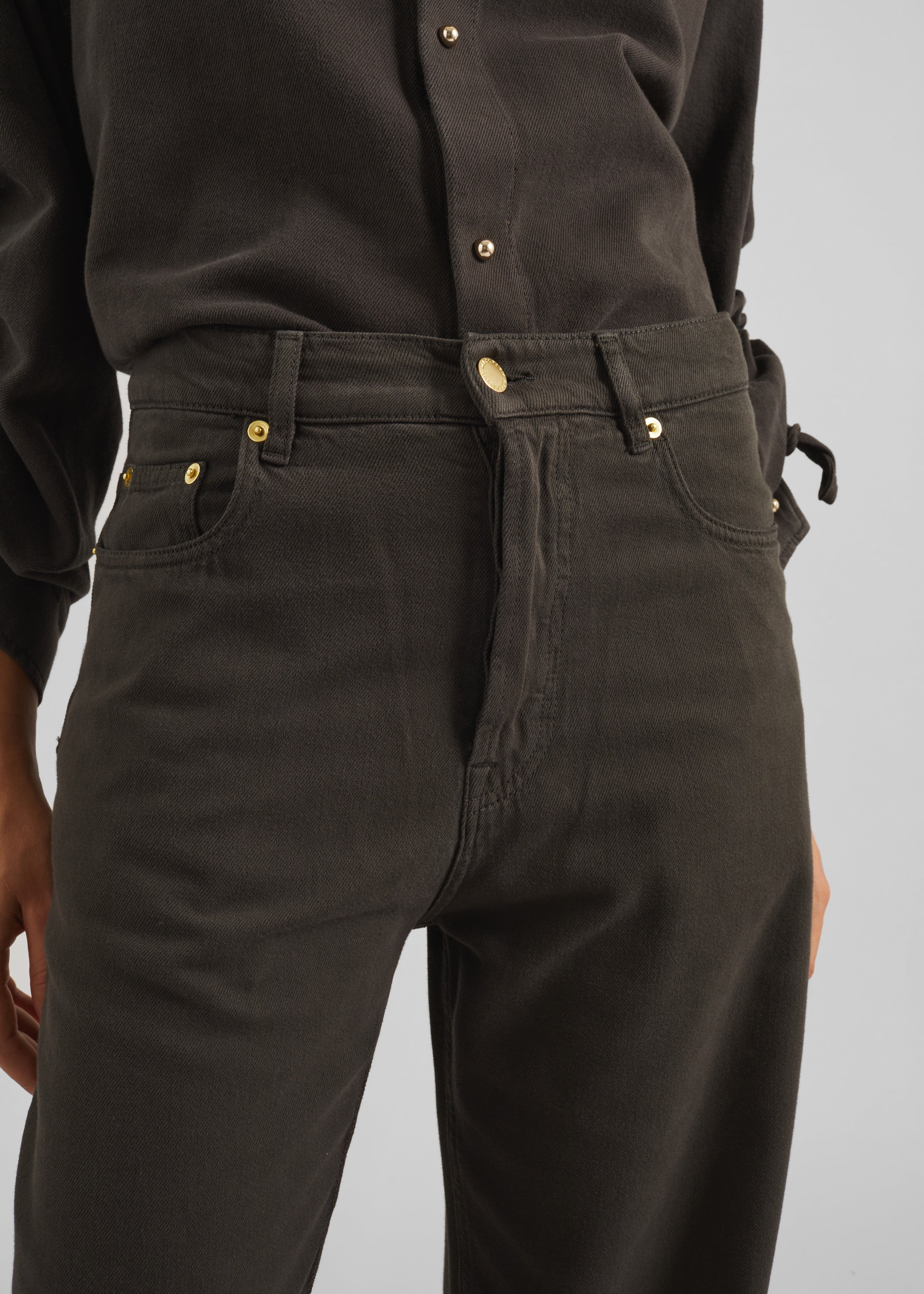 Darkpark Gale Relaxed Fit Denim - Dark Brown - 3