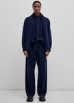 Darkpark Ian Cashmere Wool Jogger Fit Pants - Blue Navy