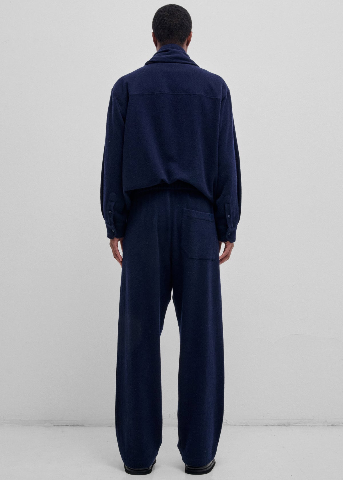 Darkpark Ian Cashmere Wool Jogger Fit Pants - Blue Navy