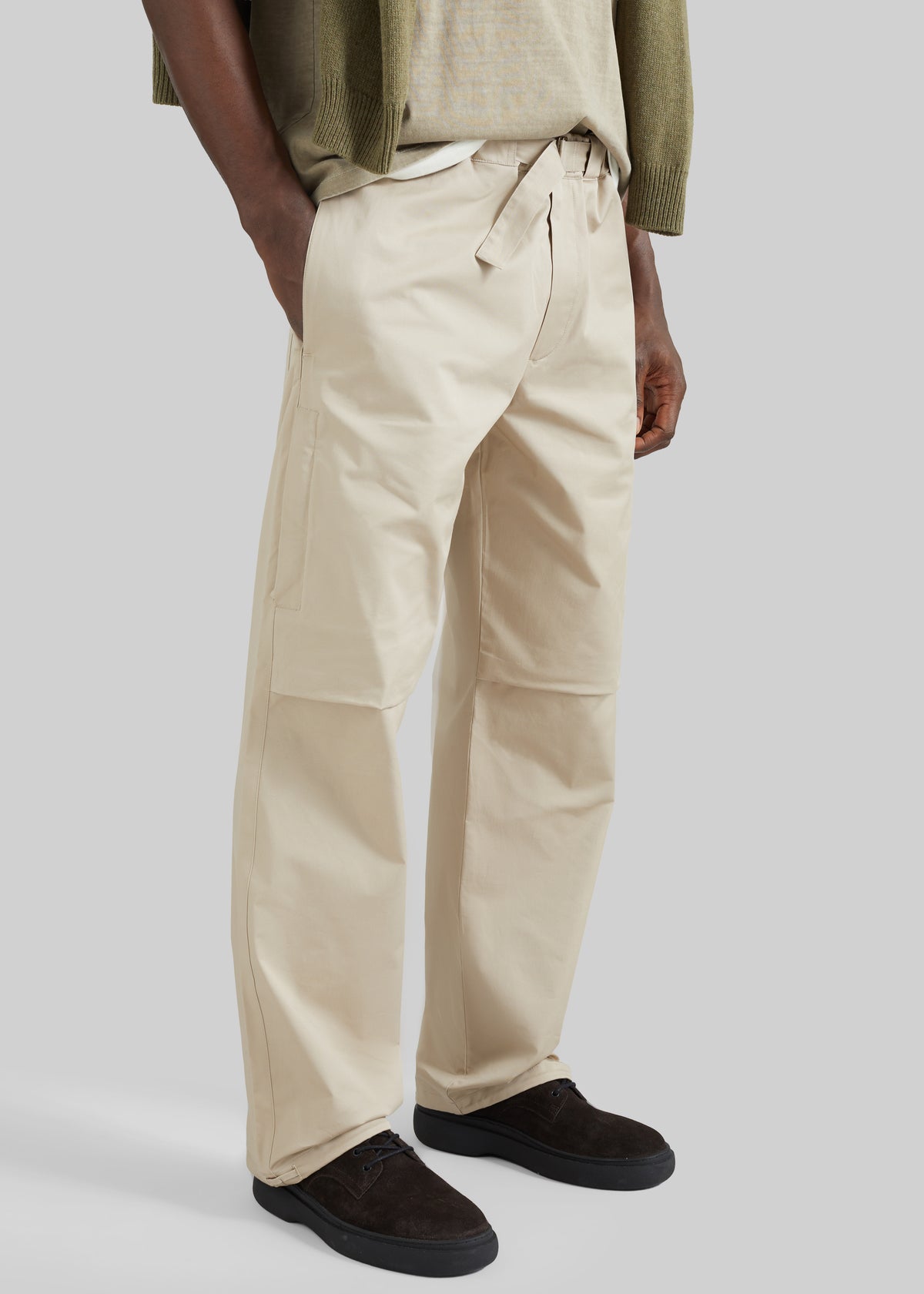 Darkpark Jordan Relax Fit Trousers - Taupe - 2