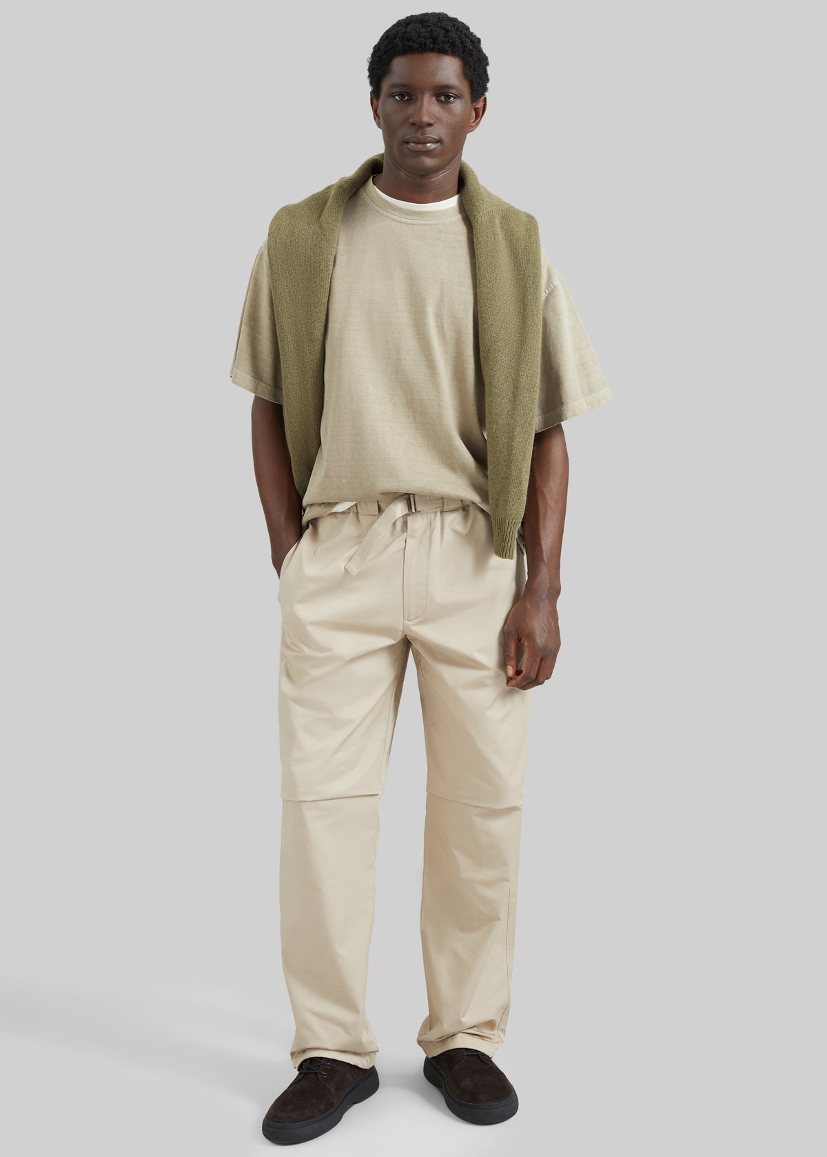 Darkpark Jordan Relax Fit Trousers - Taupe - 4