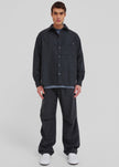 Darkpark Jordan Wool Relax Fit Trousers - Dark Grey Melange