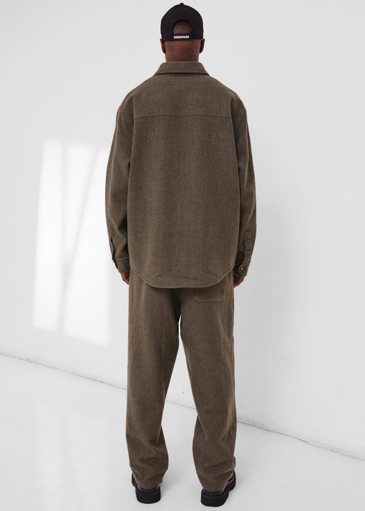 Darkpark Keanu Japanese Light Wool Shirt - Military Green - 7