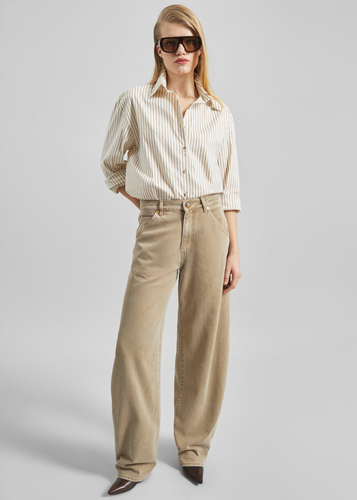 Darkpark Khris Barrel Leg Denim - Camel - 4