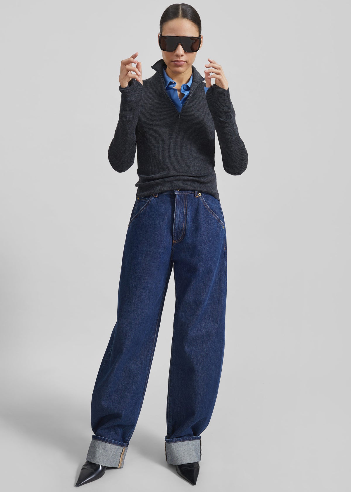 Darkpark Khris Barrel Leg Denim - Tokyo Midnight - 5