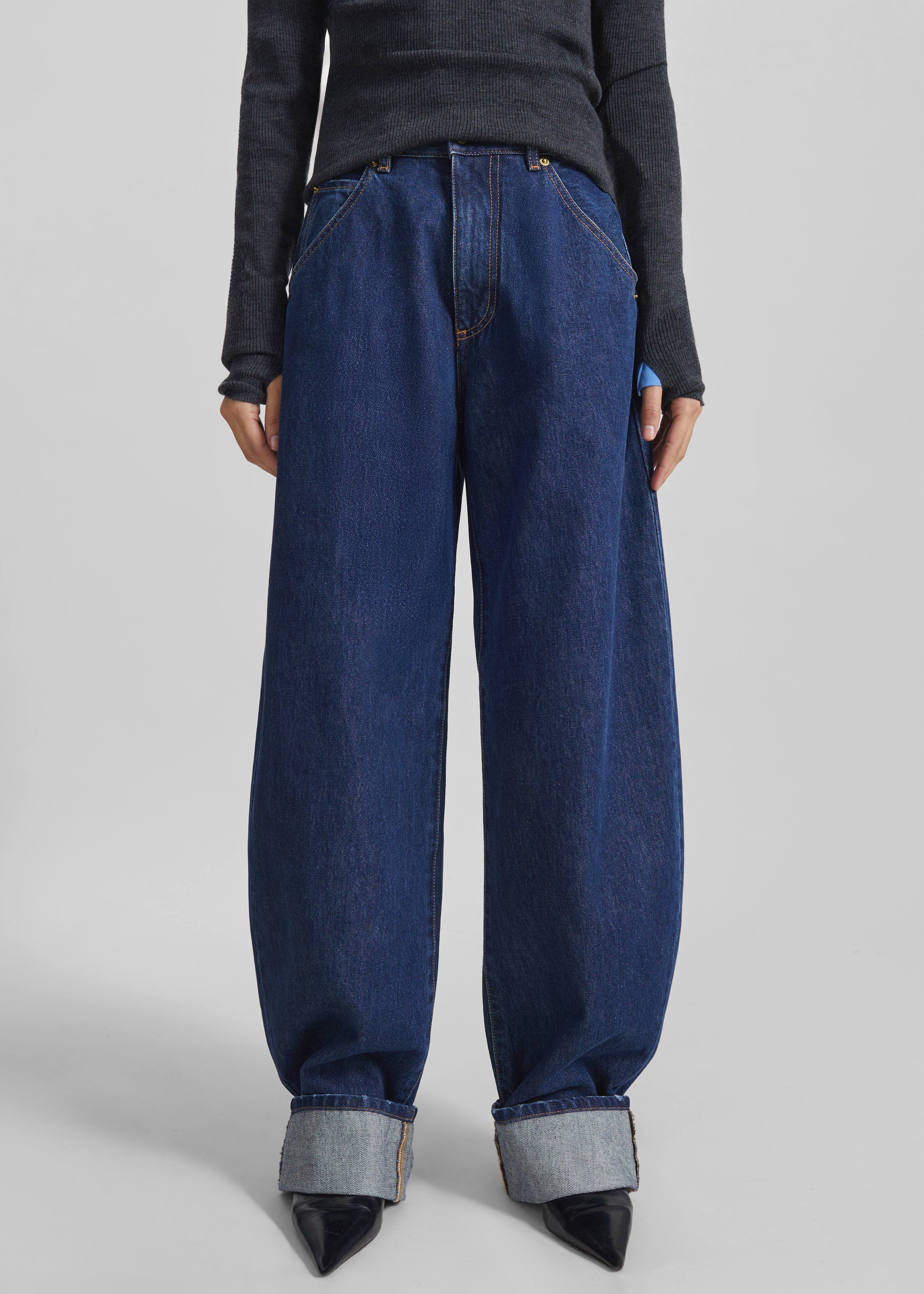Darkpark Khris Barrel Leg Denim - Tokyo Midnight – The Frankie Shop
