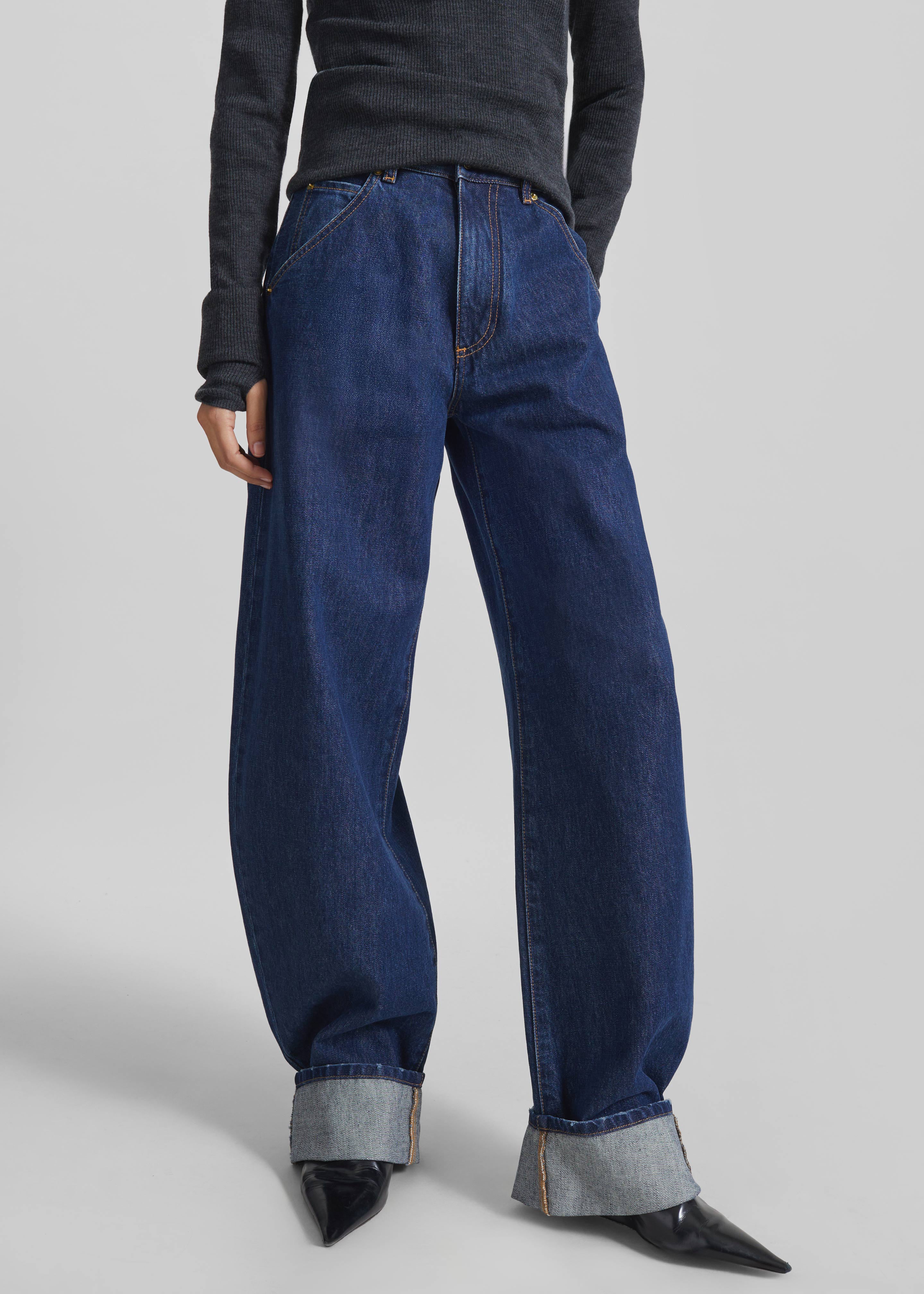 Darkpark Khris Barrel Leg Denim - Tokyo Midnight – The Frankie Shop