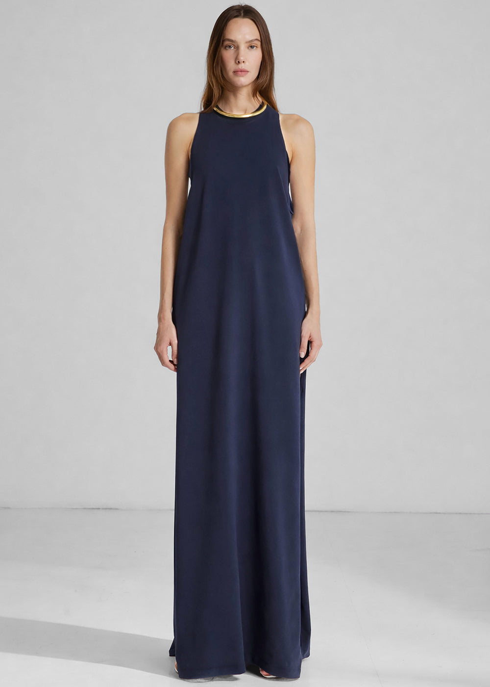 Darkpark Milla Jersey Dress - Dark Navy - 1