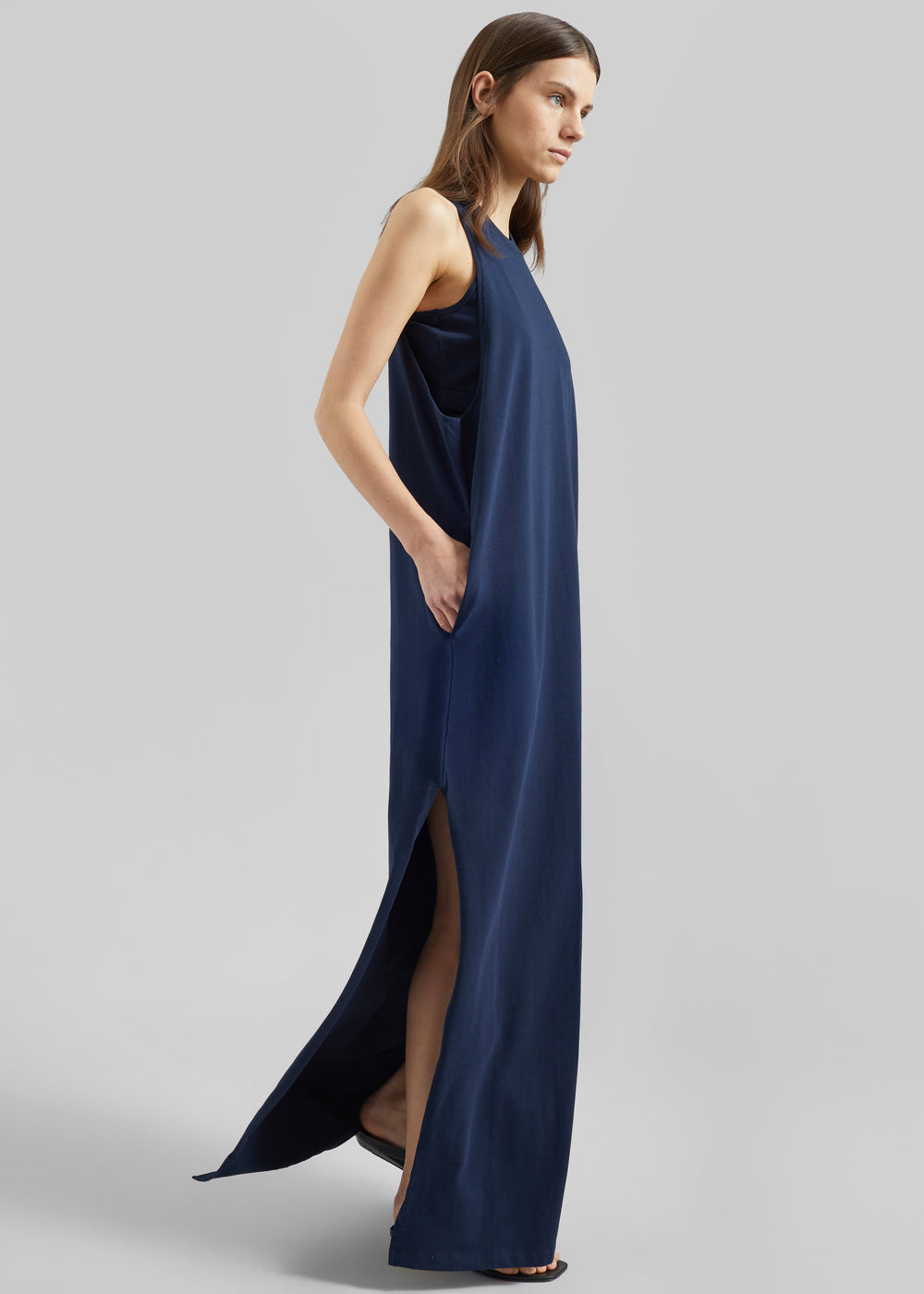 Darkpark Milla Jersey Dress - Dark Navy