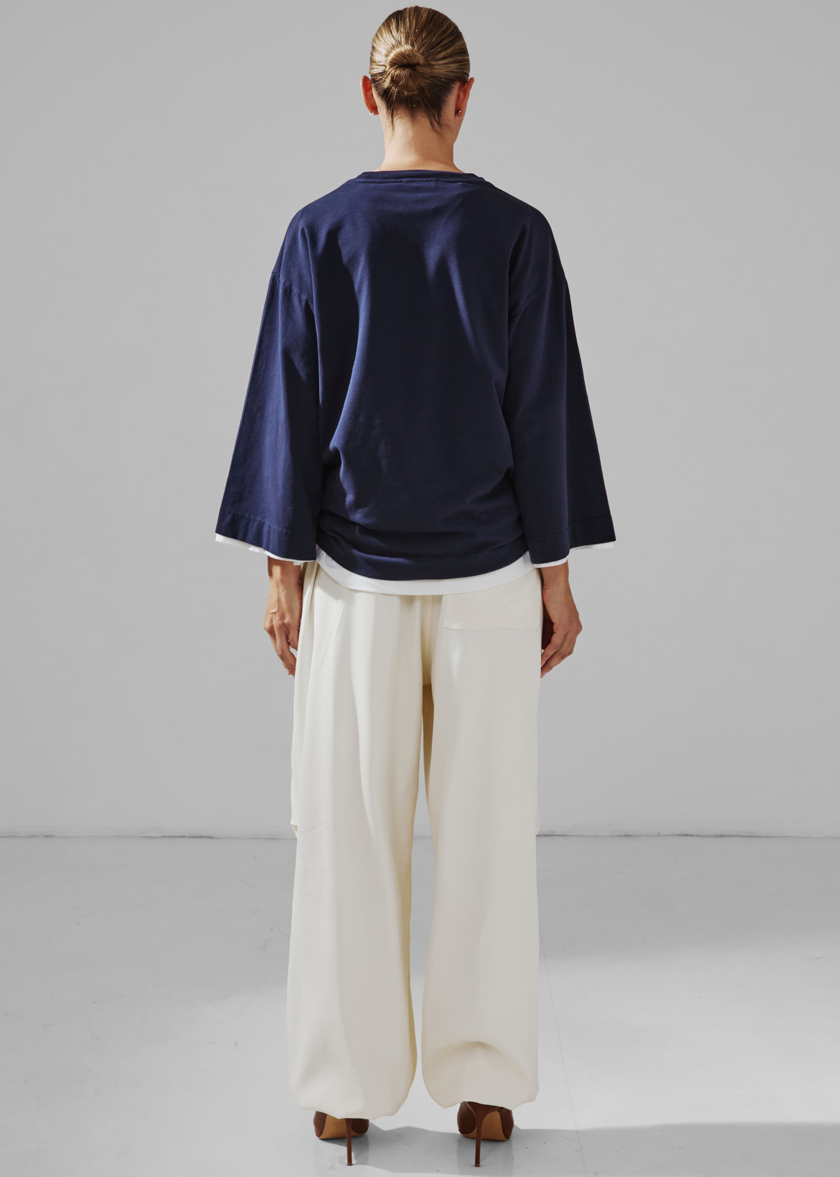 Darkpark New Blair Viscose Twill Relaxed Fit Pants - Off-White - 4
