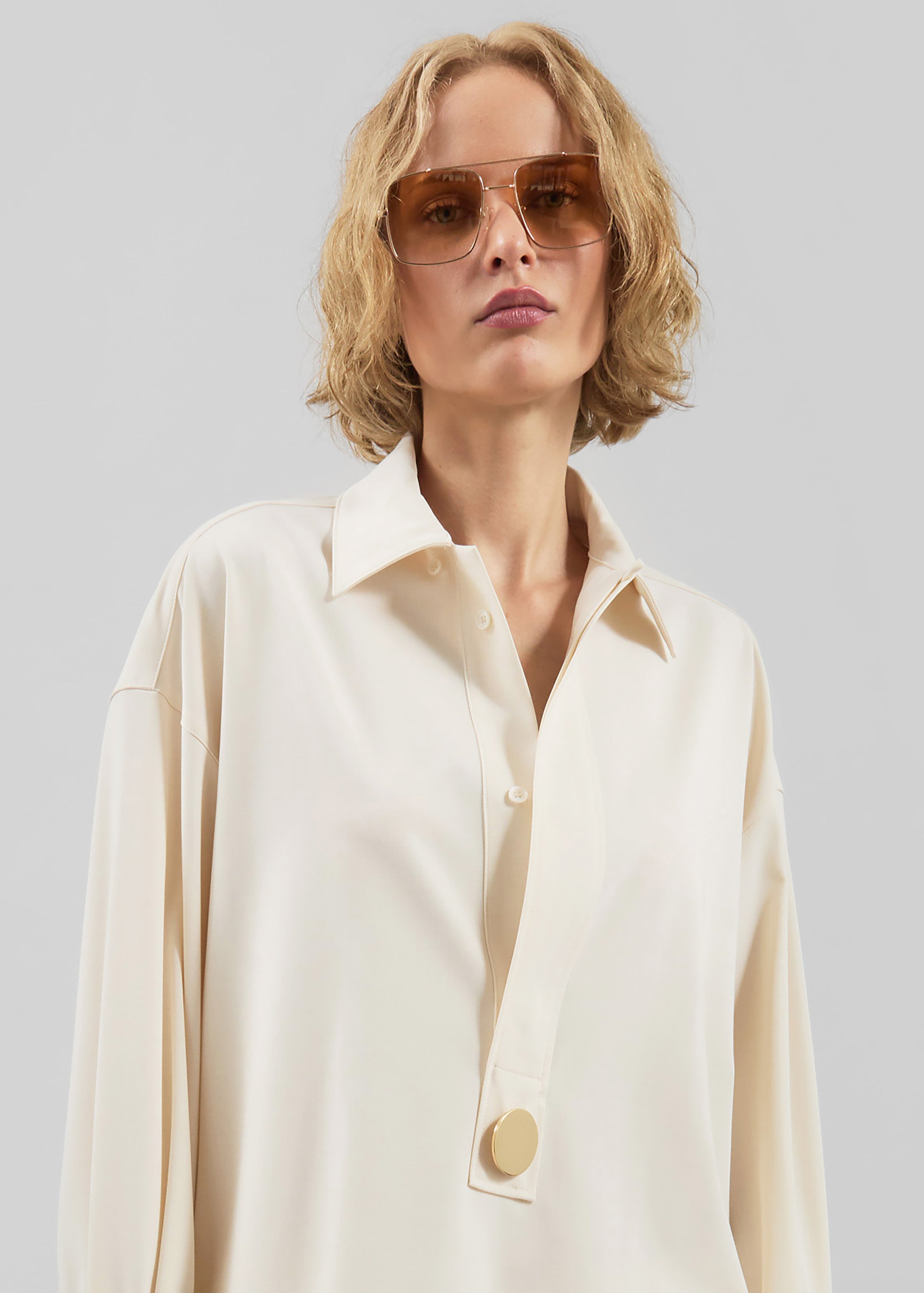 Darkpark Noel Tunic Style Shirt - Off-White - 5