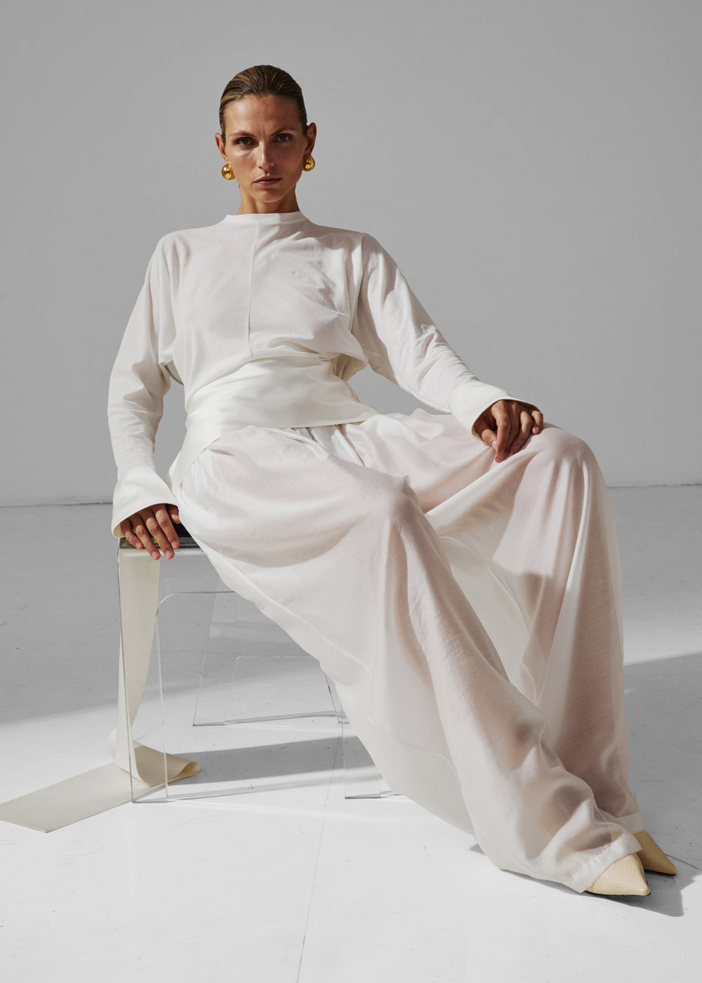 Darkpark Simona Balloon Pants - White - 1