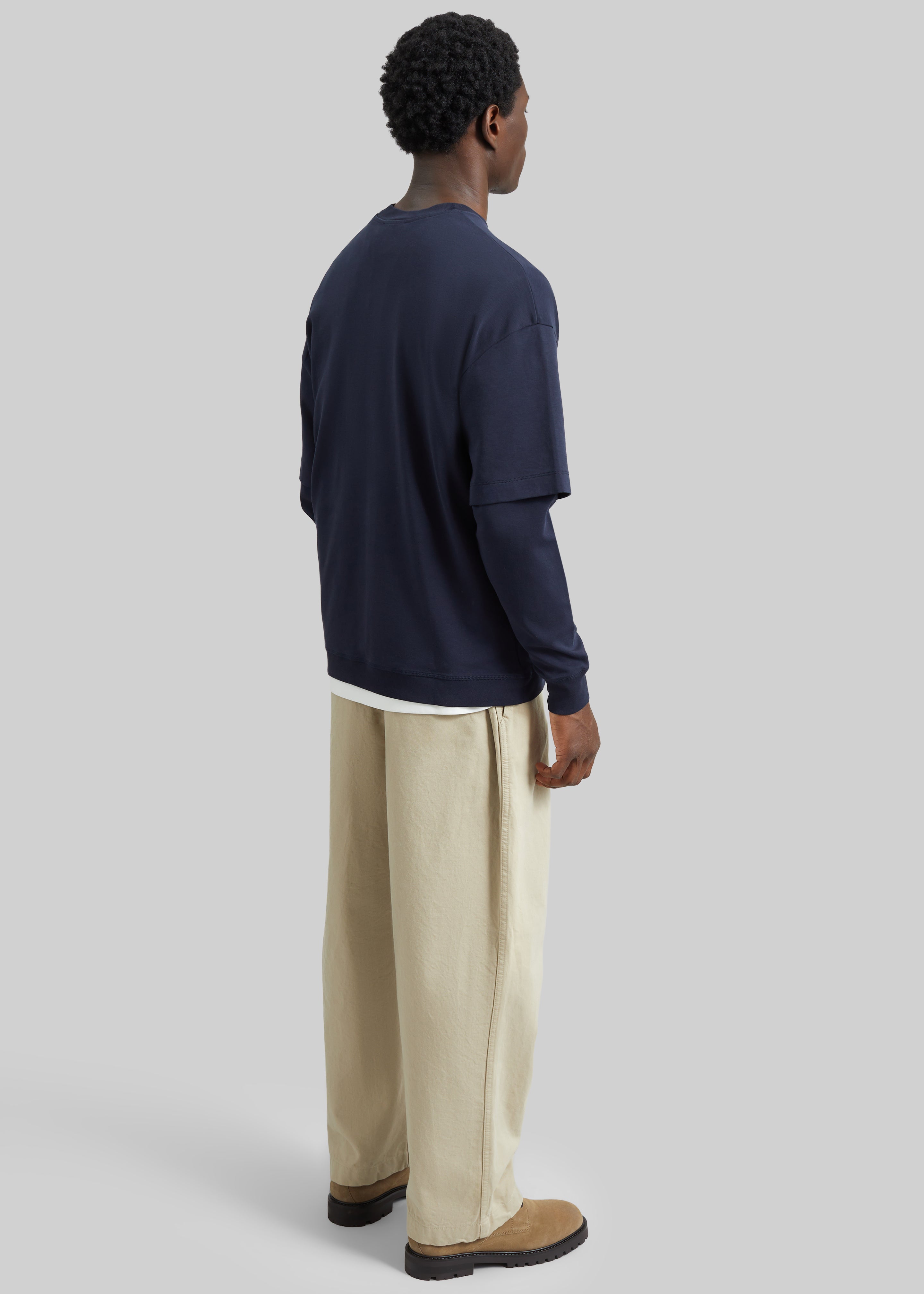 Darkpark Troy Double Sleeve Tee - Blue Navy - 7