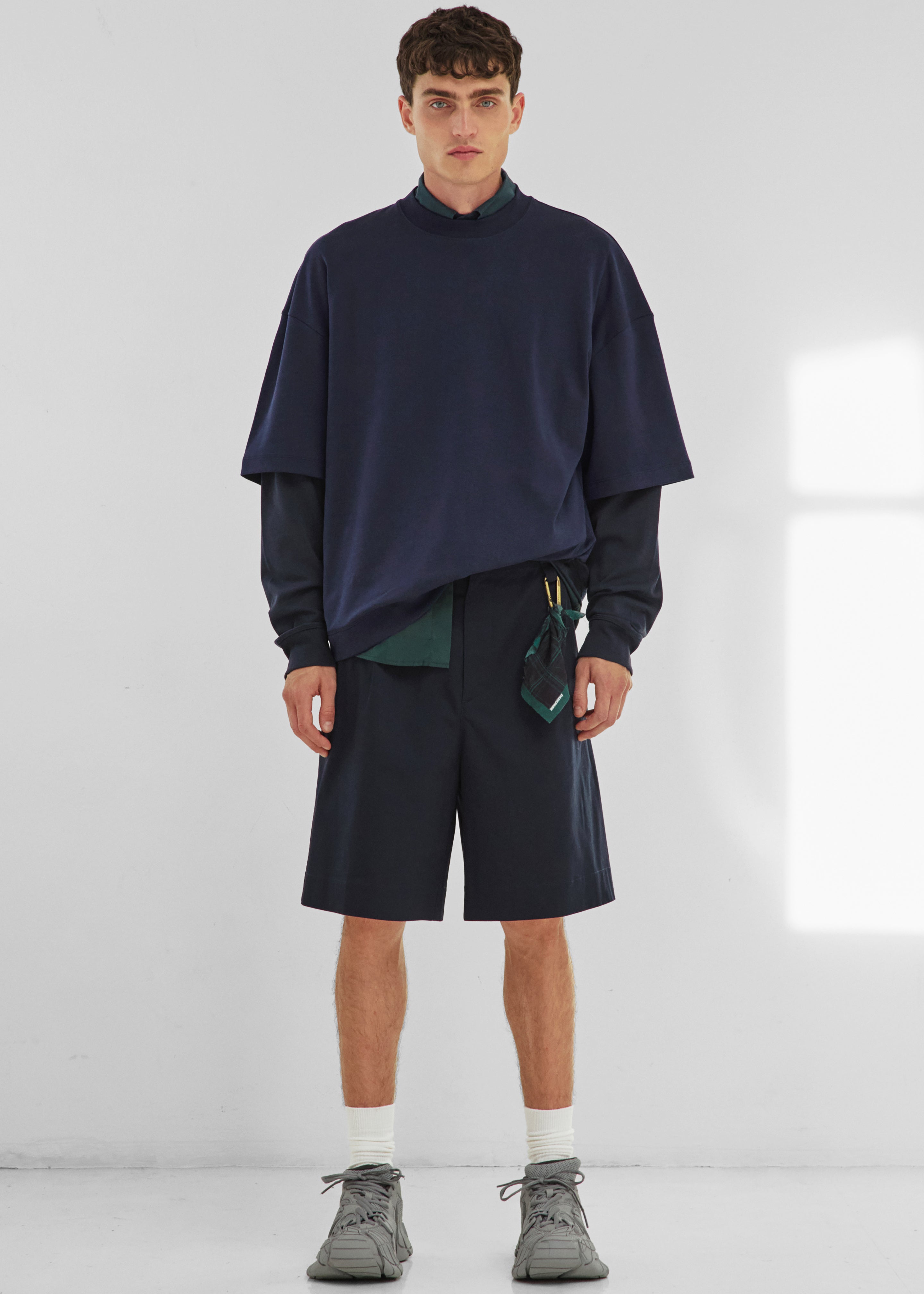 Darkpark Troy Double Sleeve Tee - Blue Navy - 4