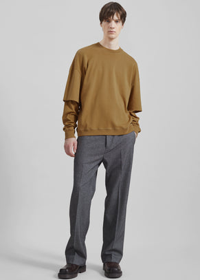 Darkpark Troy Double Sleeve Tee - Ochre