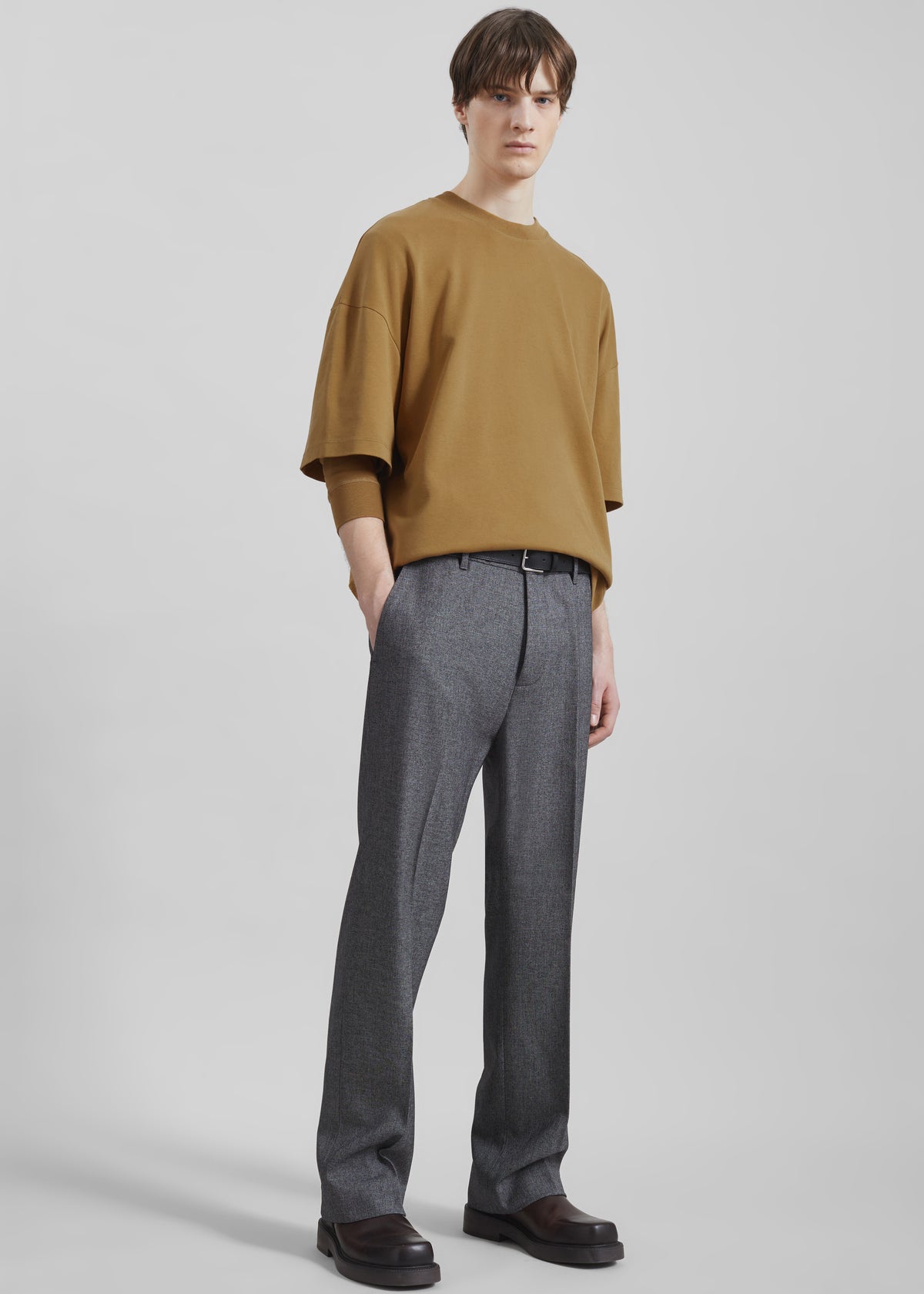 Darkpark Troy Double Sleeve Tee - Ochre - 11