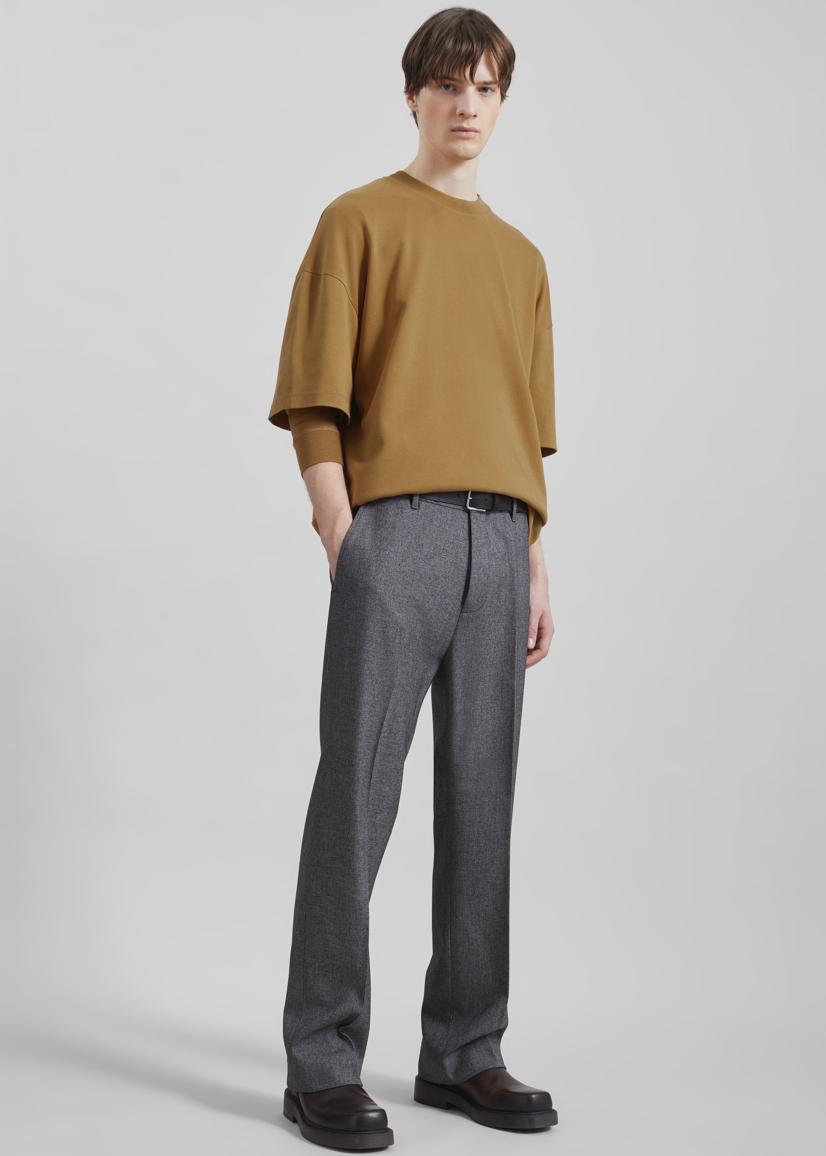 Darkpark Troy Double Sleeve Tee - Ochre - 11