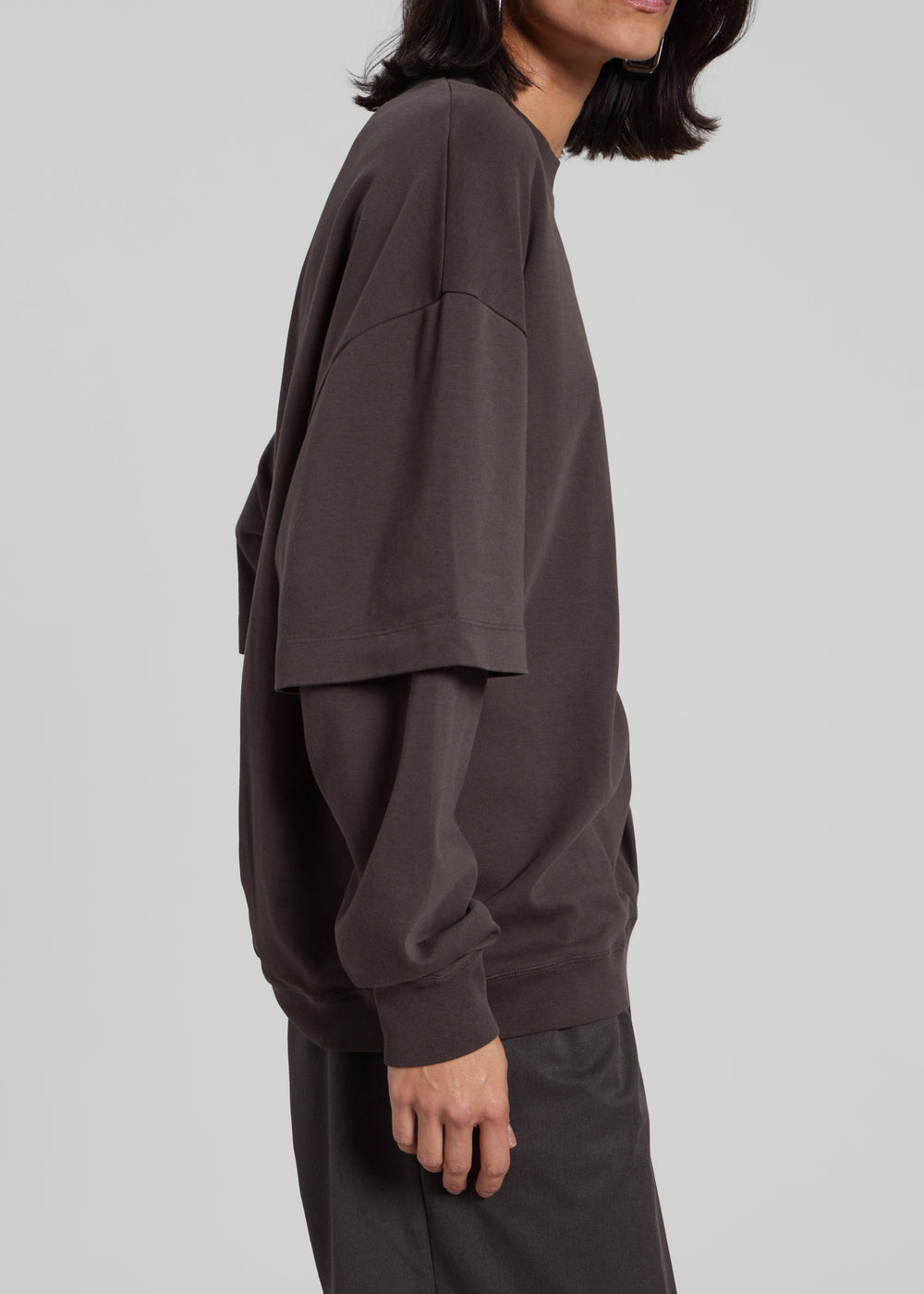 Darkpark Troy Double Sleeve Tee - Brown - 1