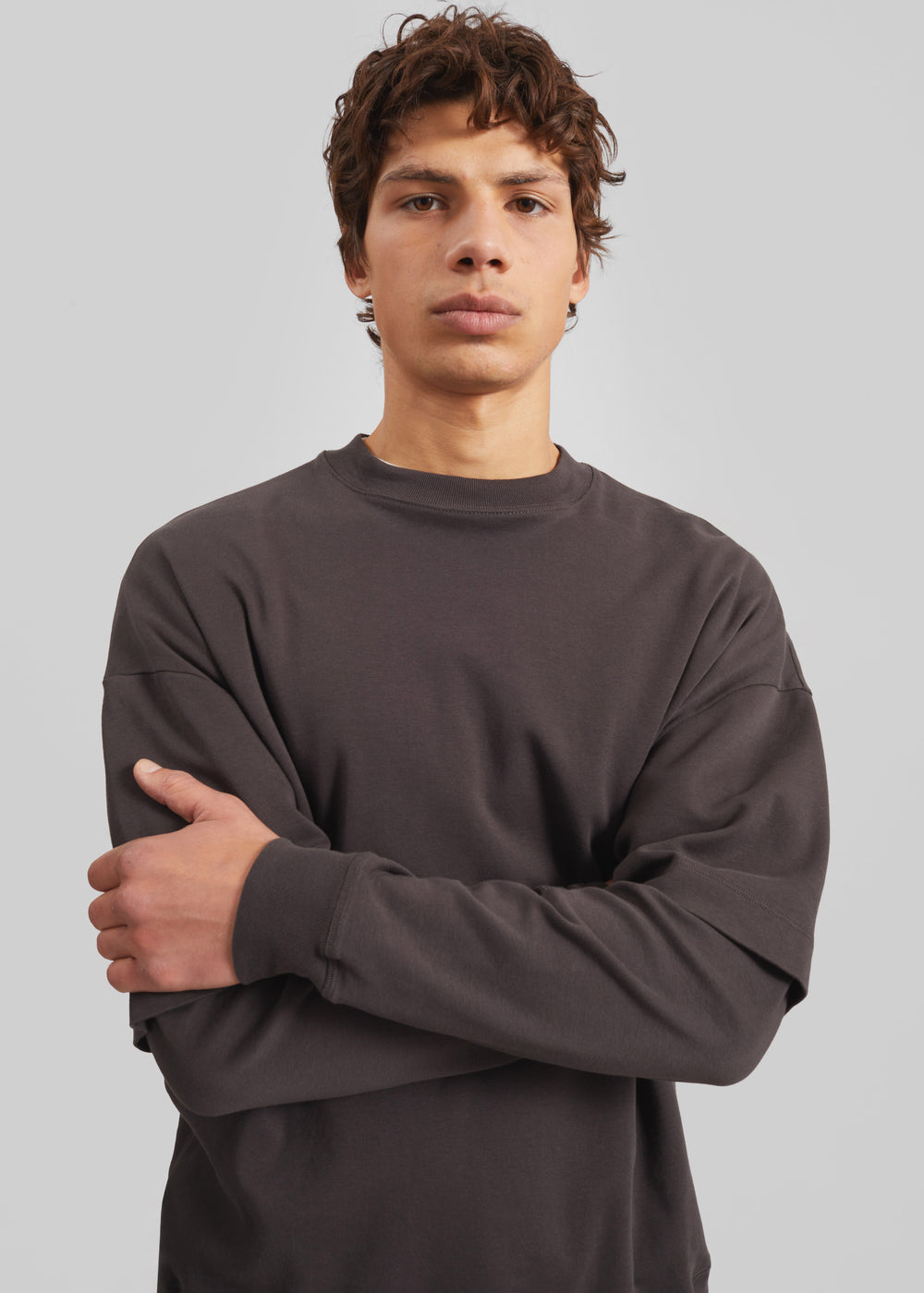 Darkpark Troy Double Sleeve Tee - Brown - 1