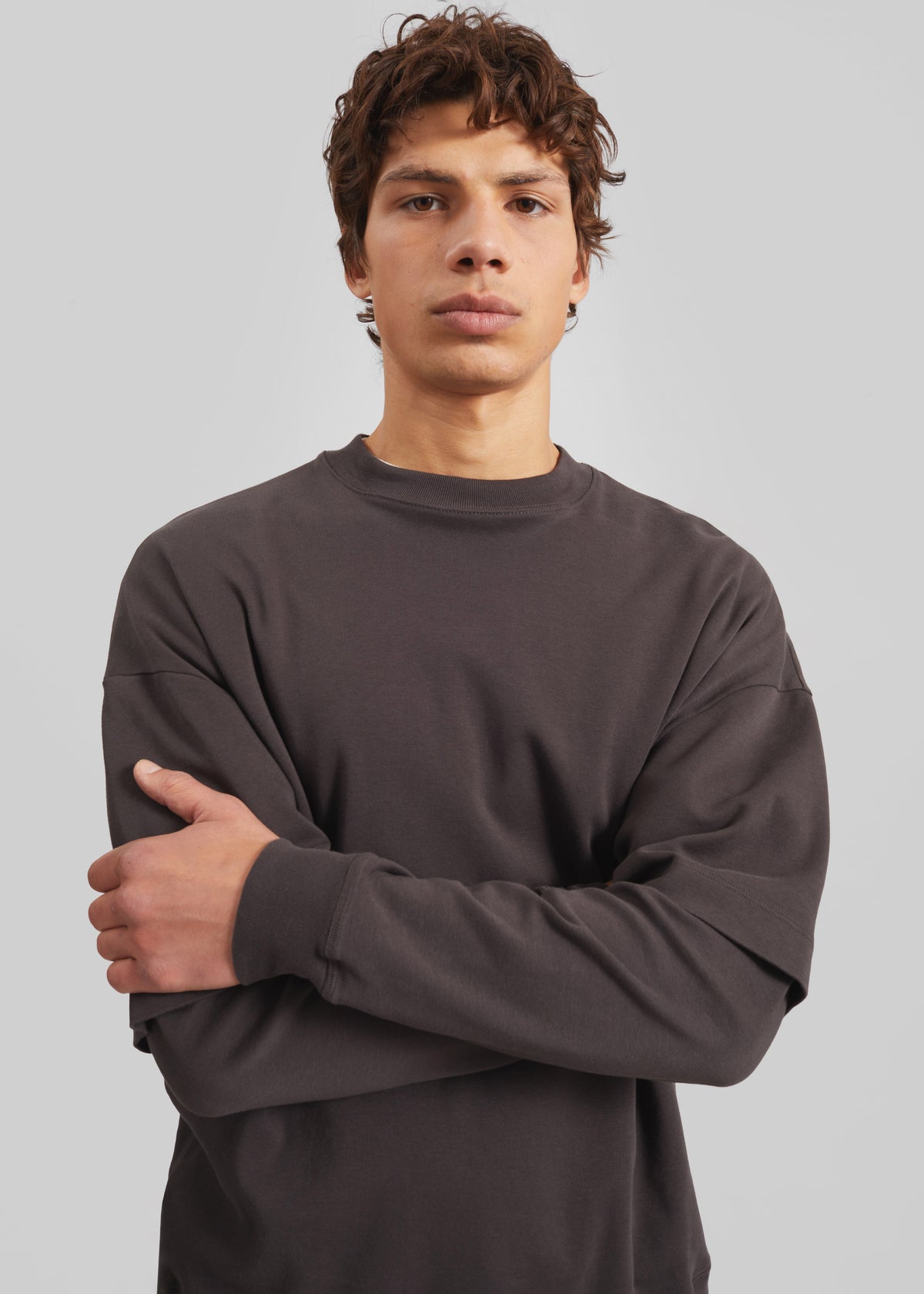 Darkpark Troy Double Sleeve Tee - Brown - 6 - [gender-male]