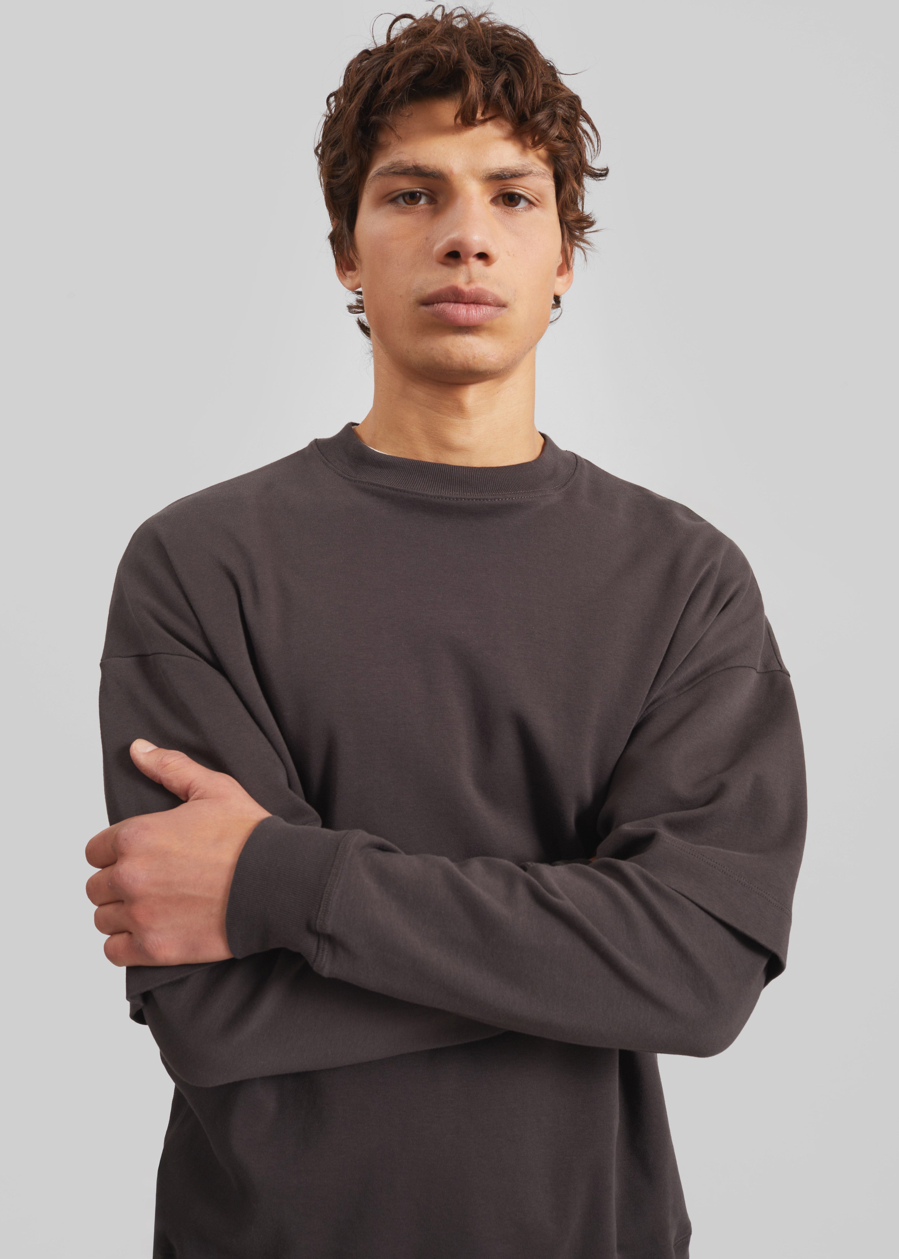 Darkpark Troy Double Sleeve Tee - Brown - 6 - [gender-male]