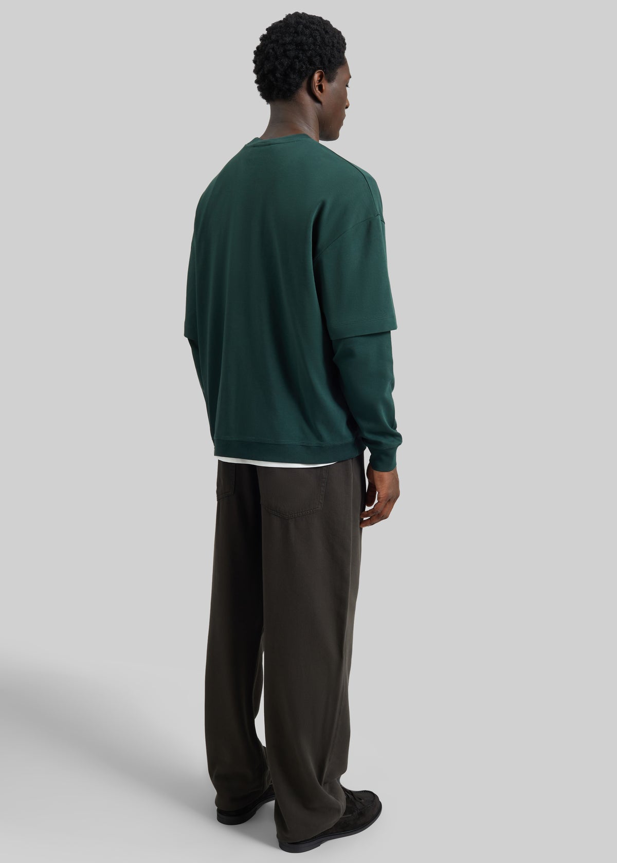 Darkpark Troy Double Sleeve Tee - Forest Green - 7