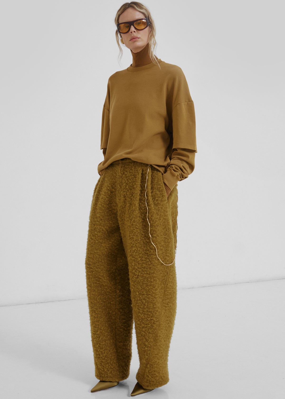 Darkpark Troy Double Sleeve Tee - Ochre - 3