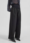 Darkpark Wendy Elastic Waist Wide Leg Trousers - Black