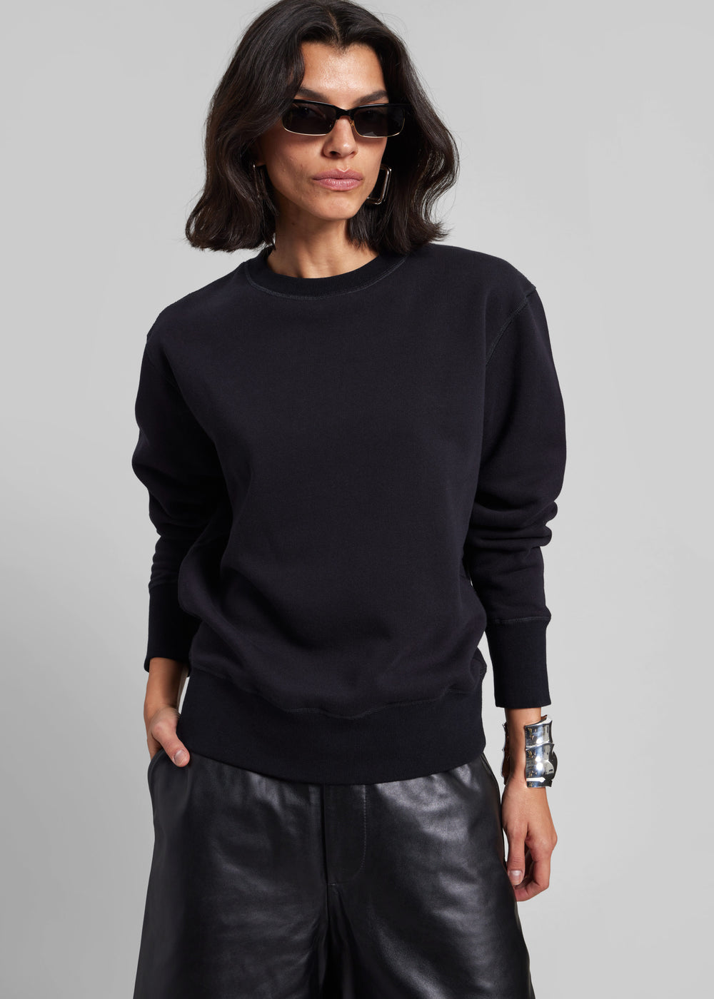Darkpark You'll Never Take Me Off Cashmere Sweatshirt - Blue Navy
