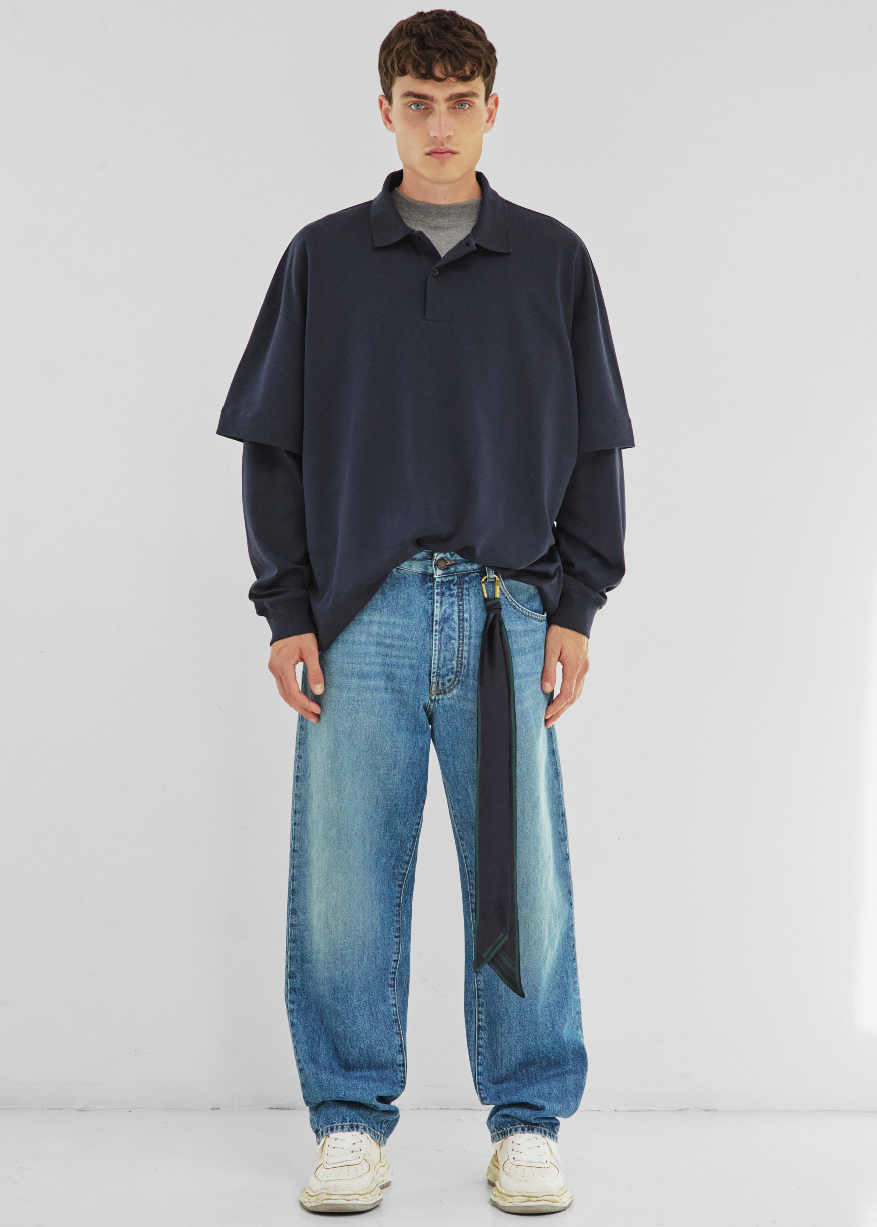 Darkpark Zack Double Sleeve Polo - Blue Navy - 1