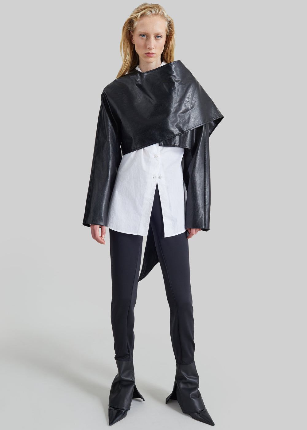 Darkpark Zoe Leather Cuff Leggings - Black - 1
