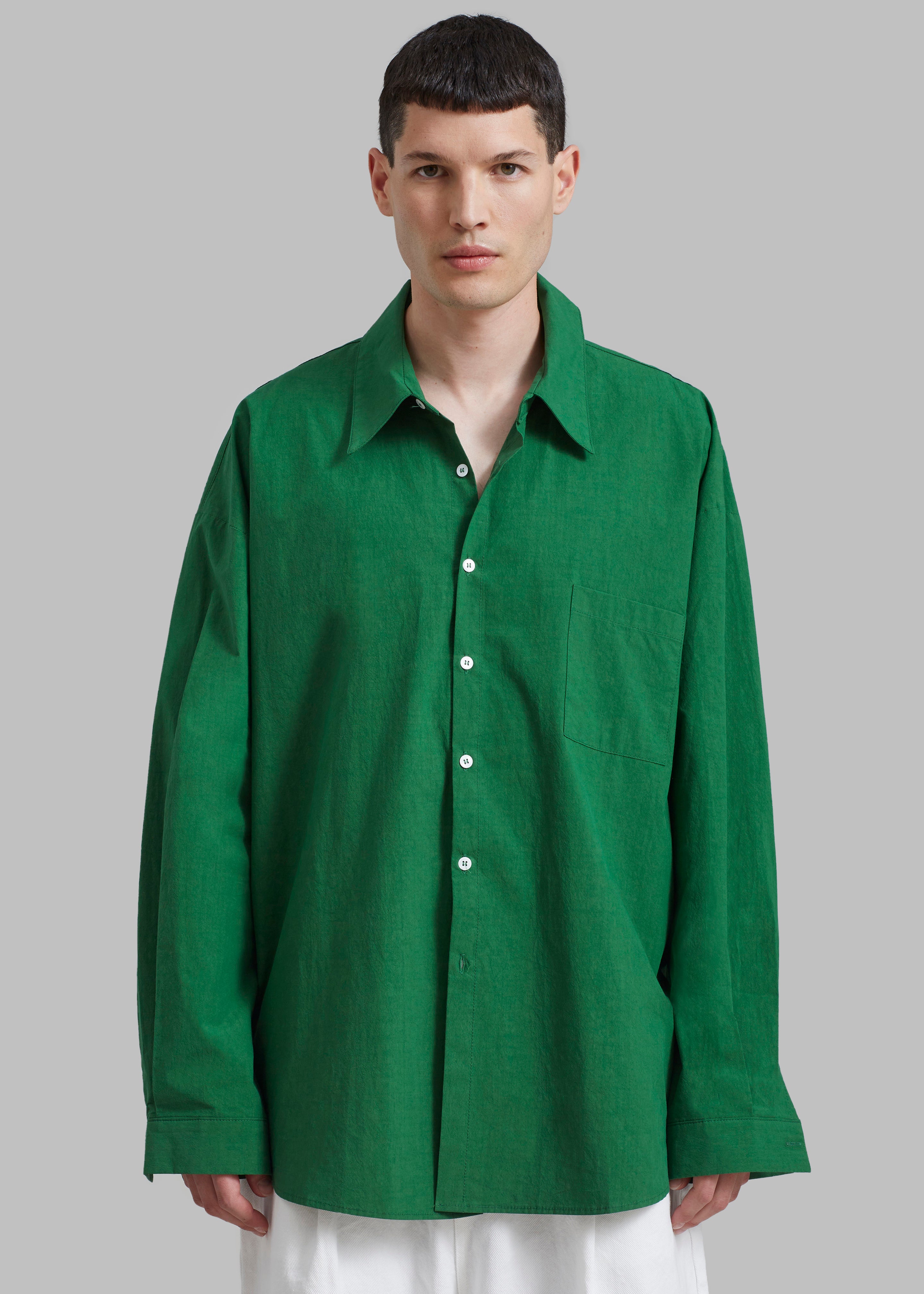 Darren Oversized Shirt - Green - 4