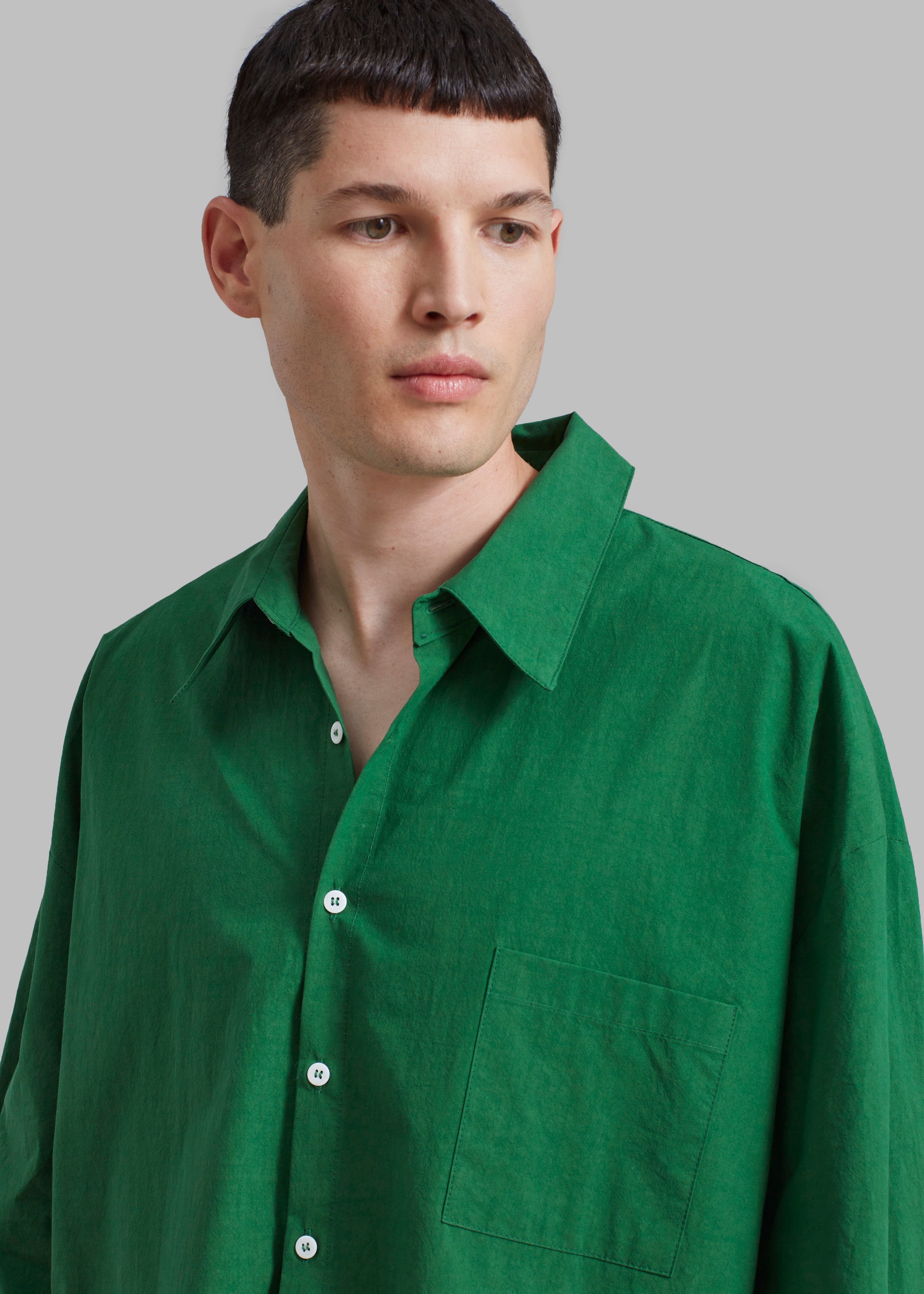 Darren Oversized Shirt - Green - 3