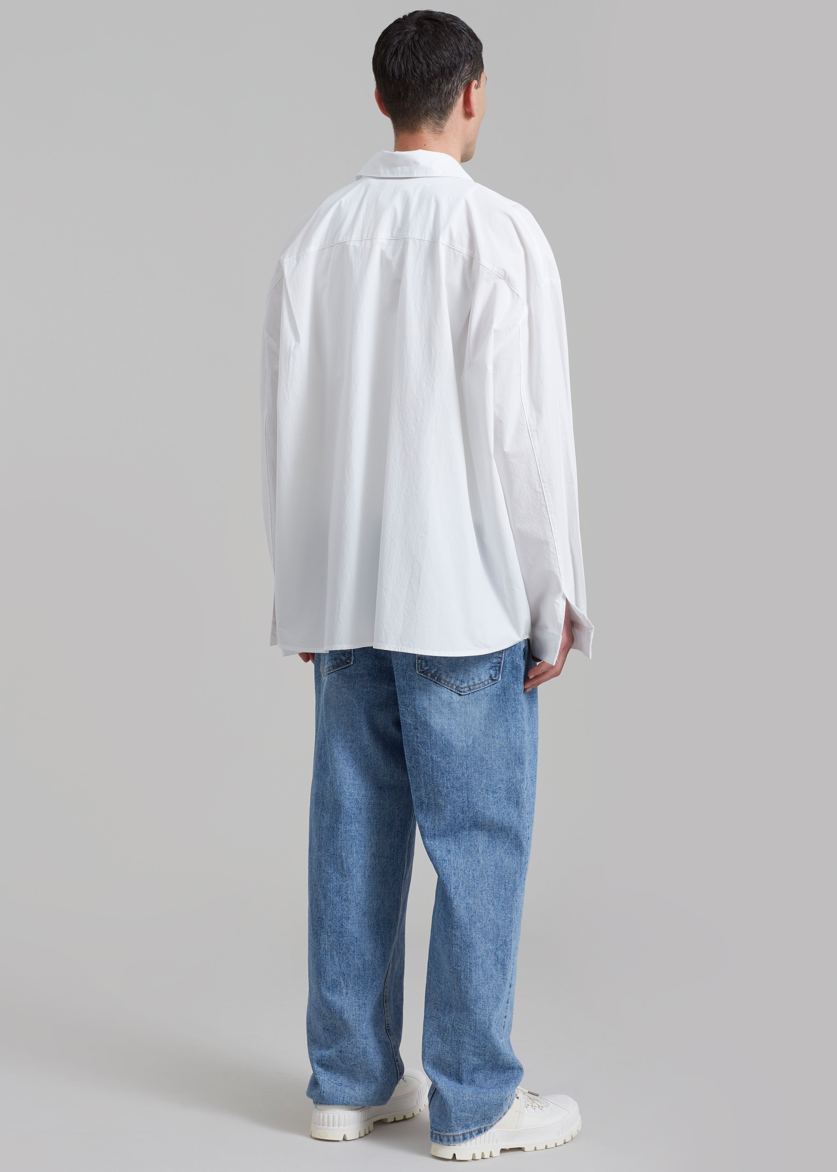 Darren Oversized Shirt - White - 6