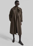 Dartford Trench Coat - Olive Brown