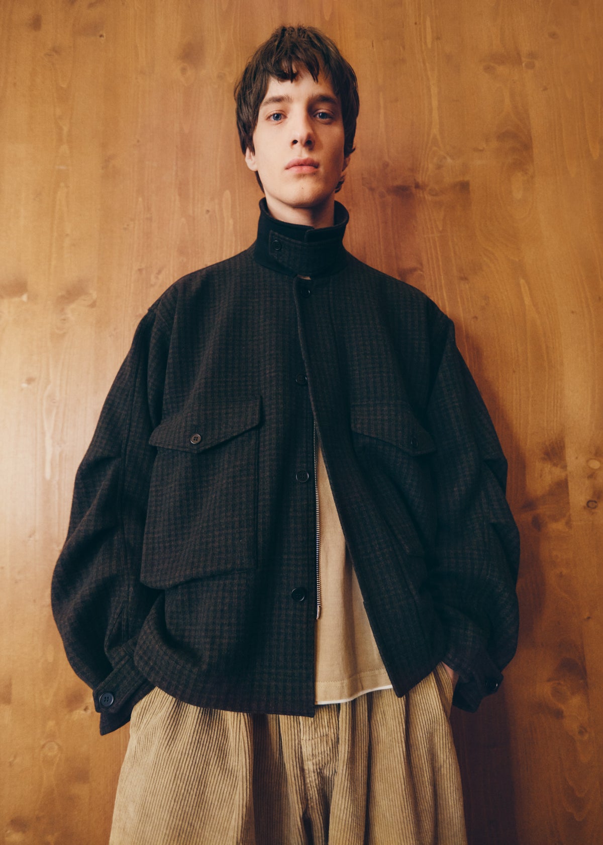 Dashiell Boxy Jacket - Black/Brown - 1