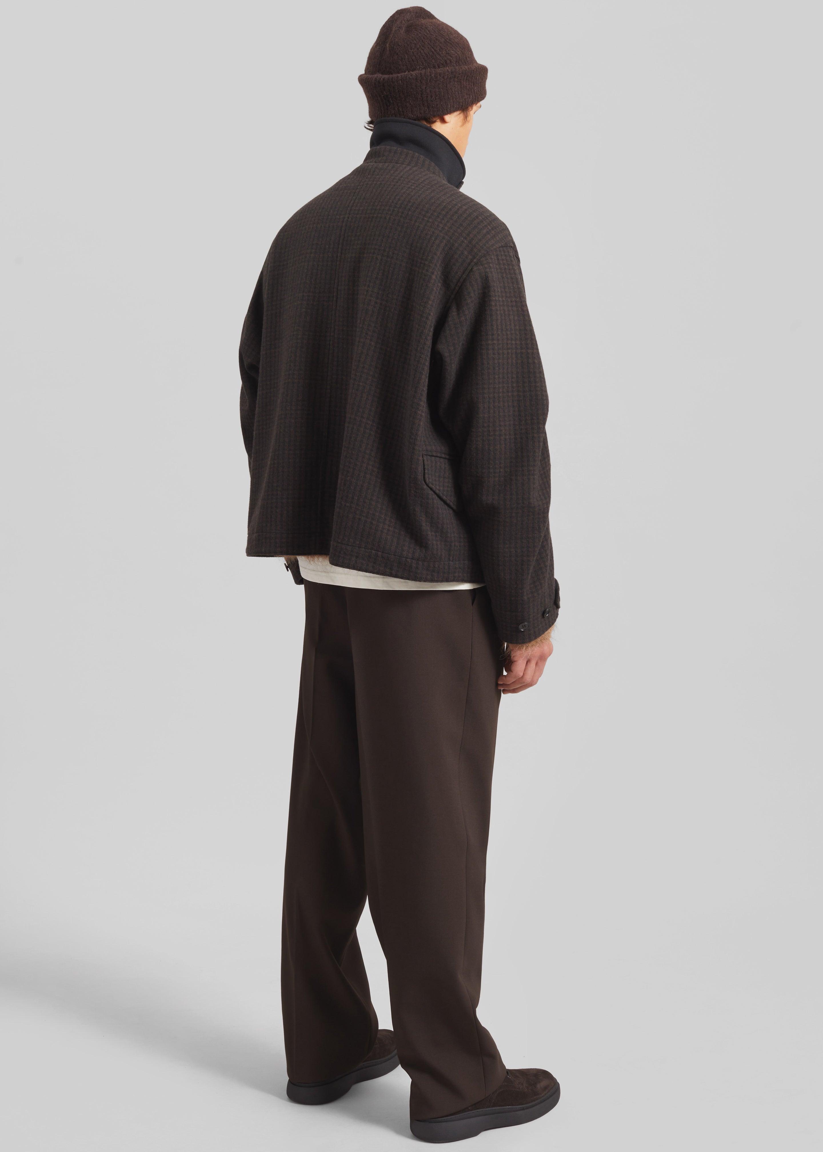 Dashiell Boxy Jacket - Black/Brown - 8