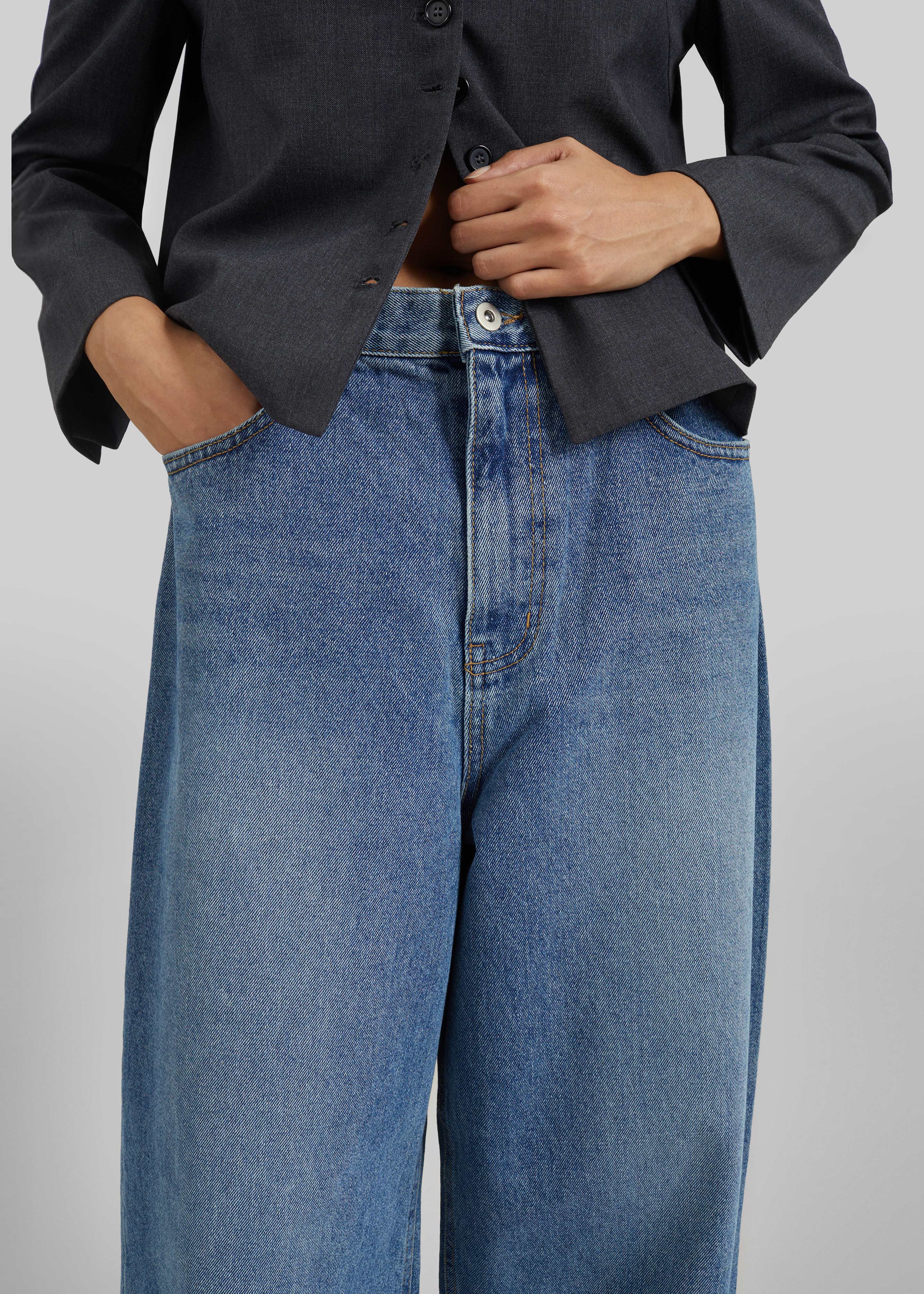 Dawson Wide Leg Jeans - Medium Wash – The Frankie Shop