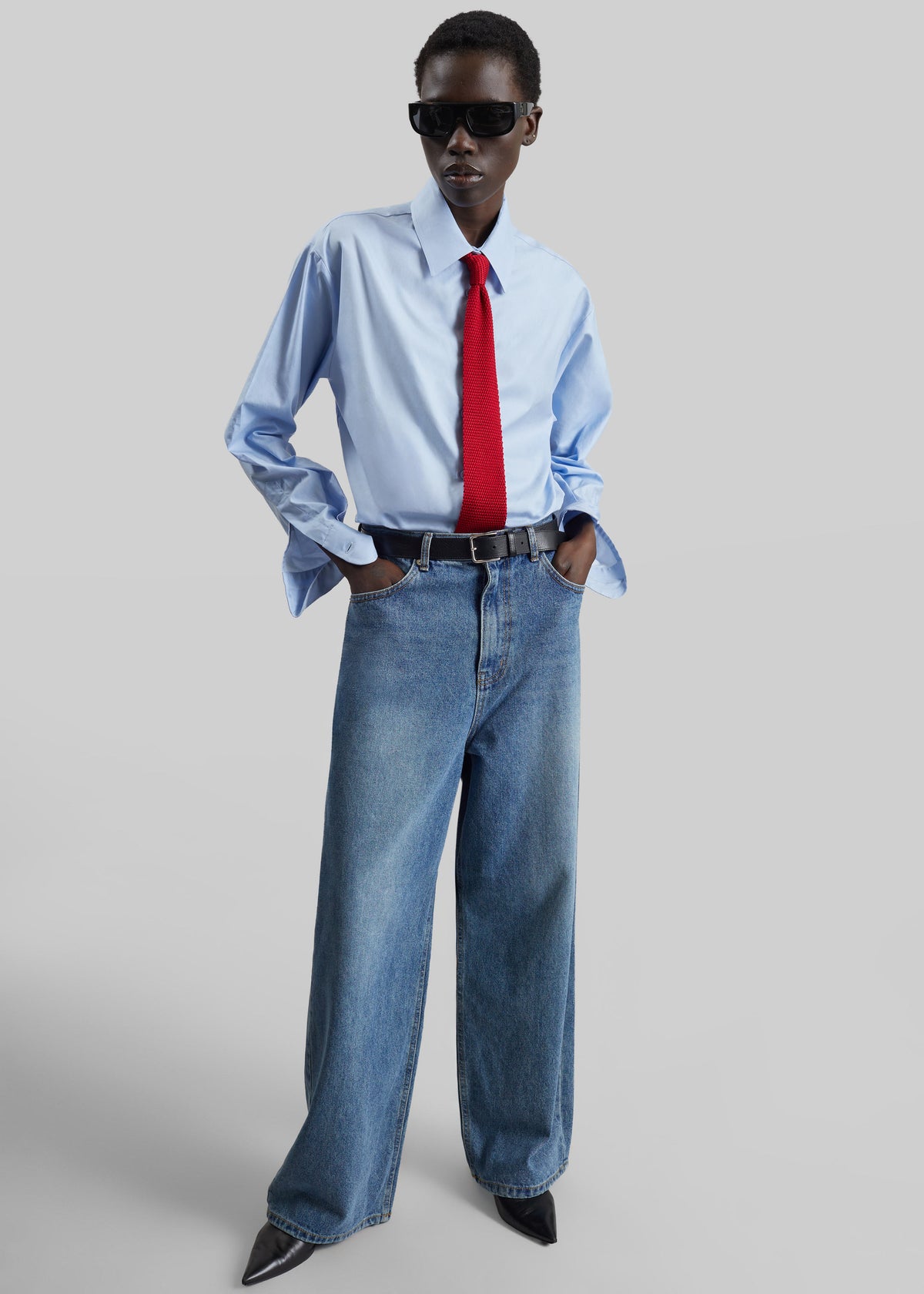 Dawson Wide Leg Jeans - Medium Wash - 7