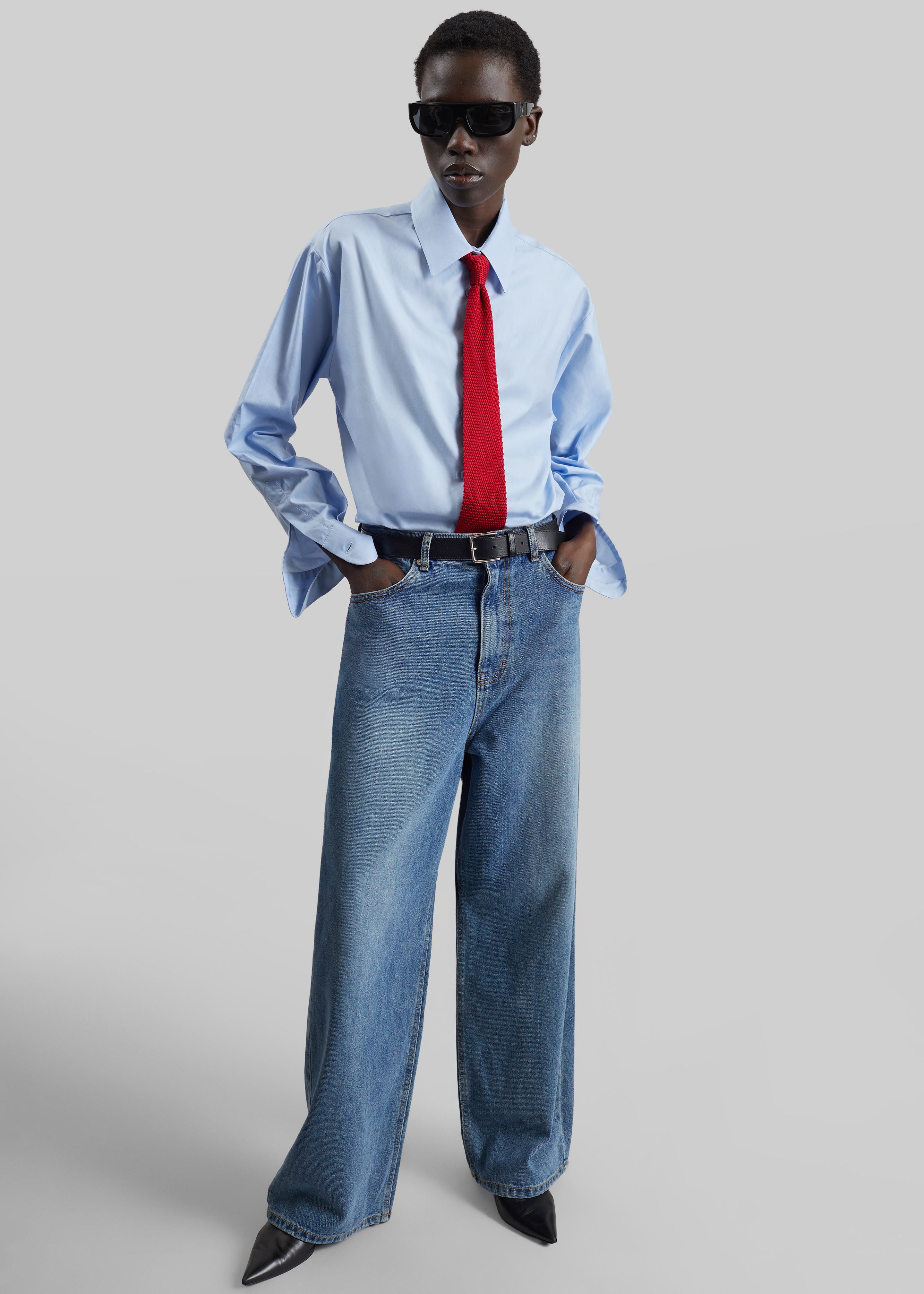 Dawson Wide Leg Jeans - Medium Wash - 7