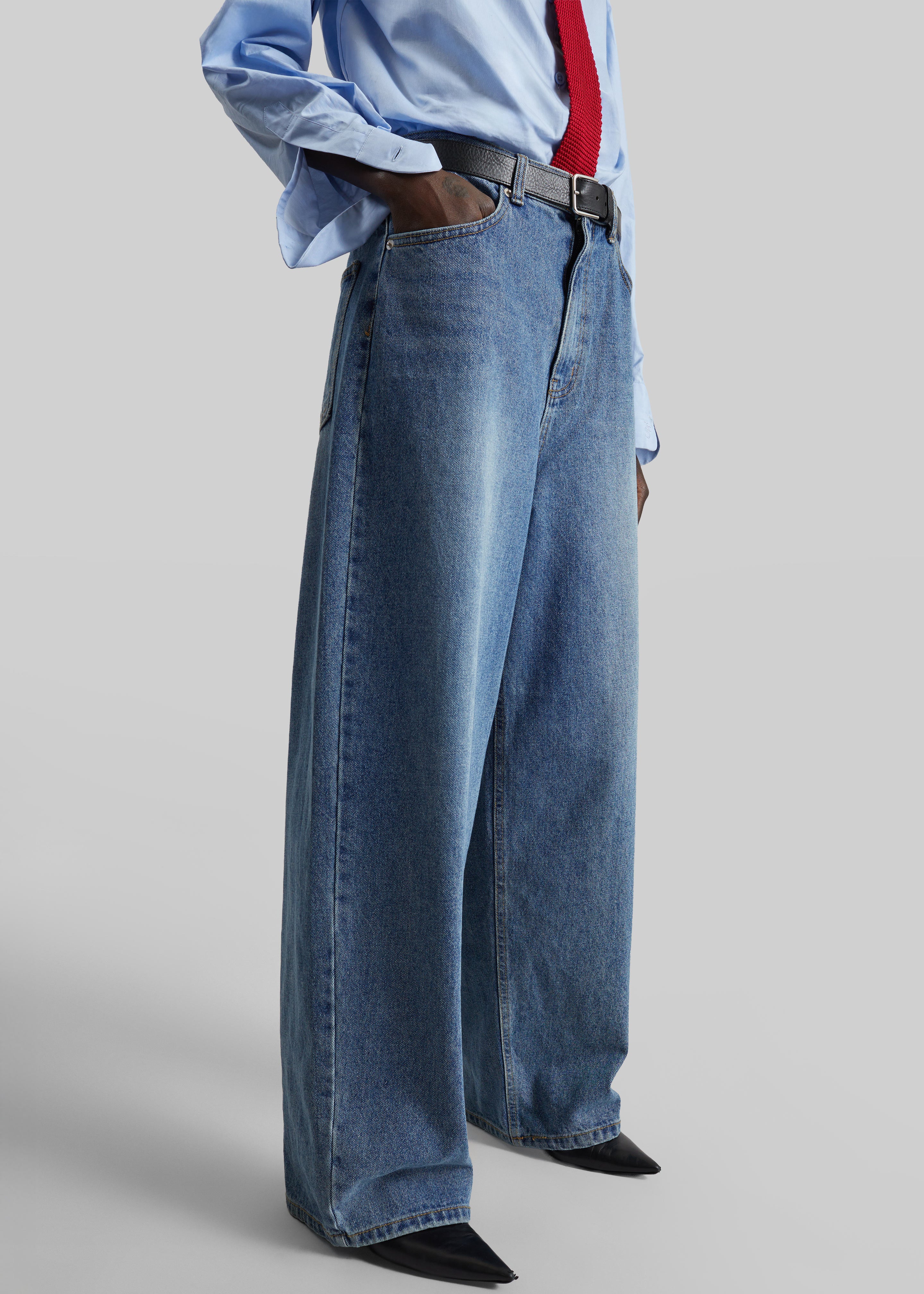 Dawson Wide Leg Jeans - Medium Wash – The Frankie Shop