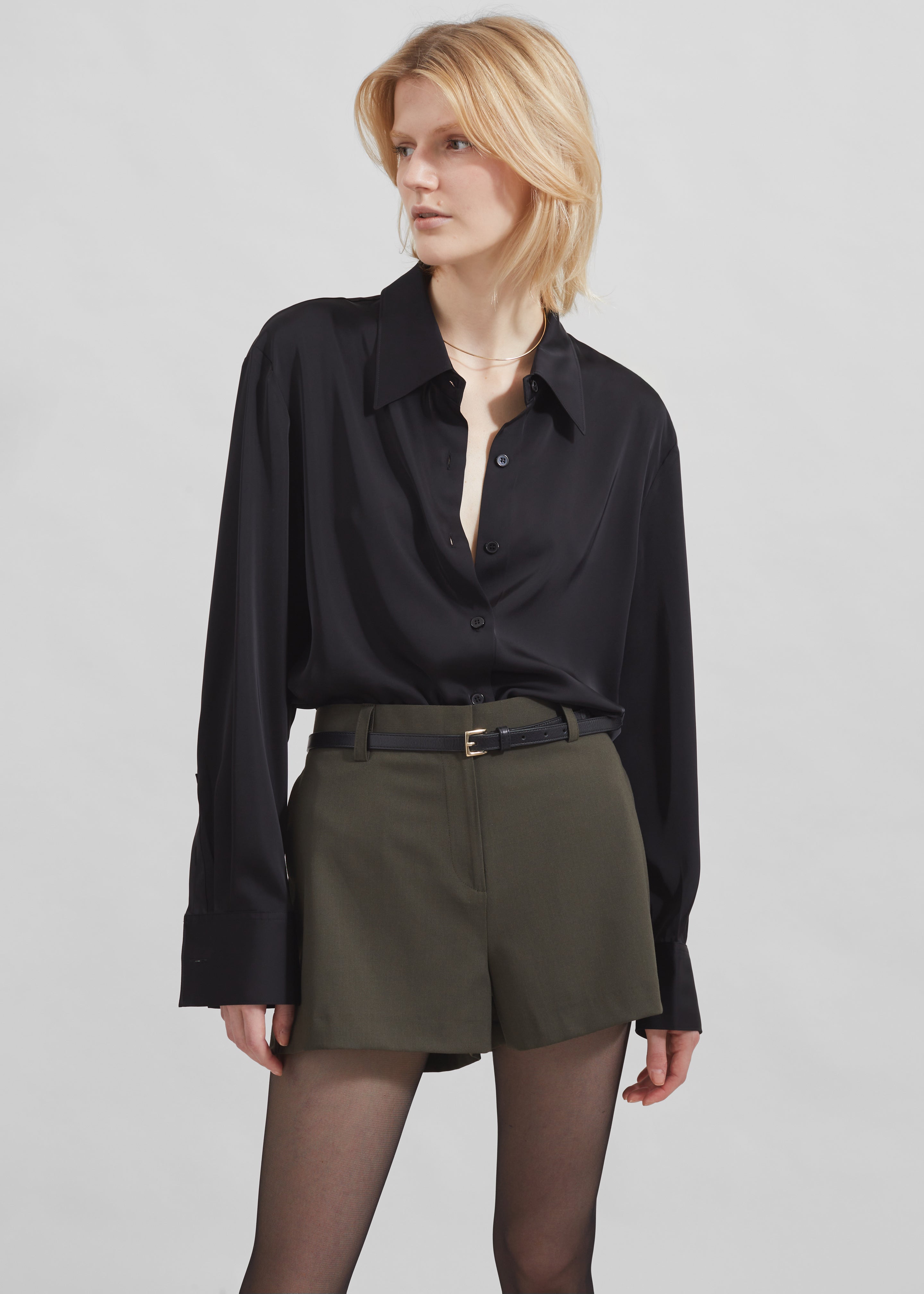 Daylin Button Up Shirt - Black - 3