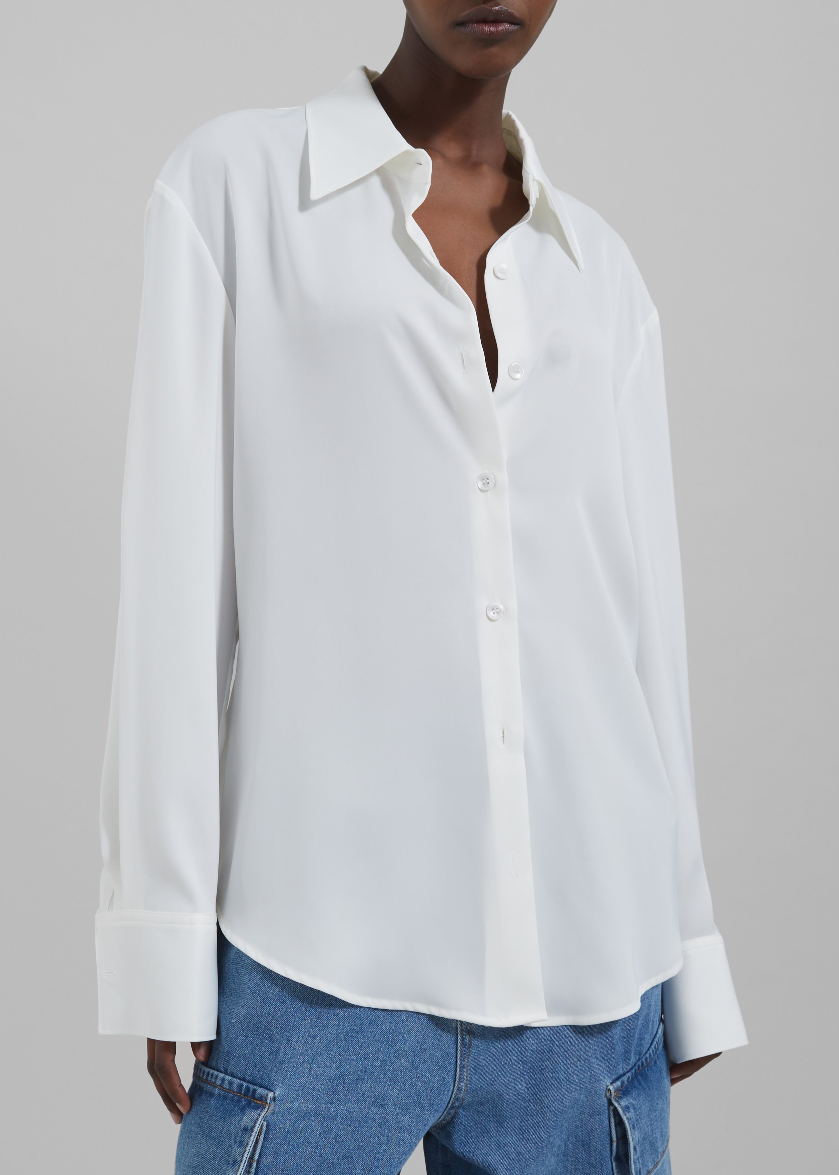 Daylin Button Up Shirt - Ivory - 3